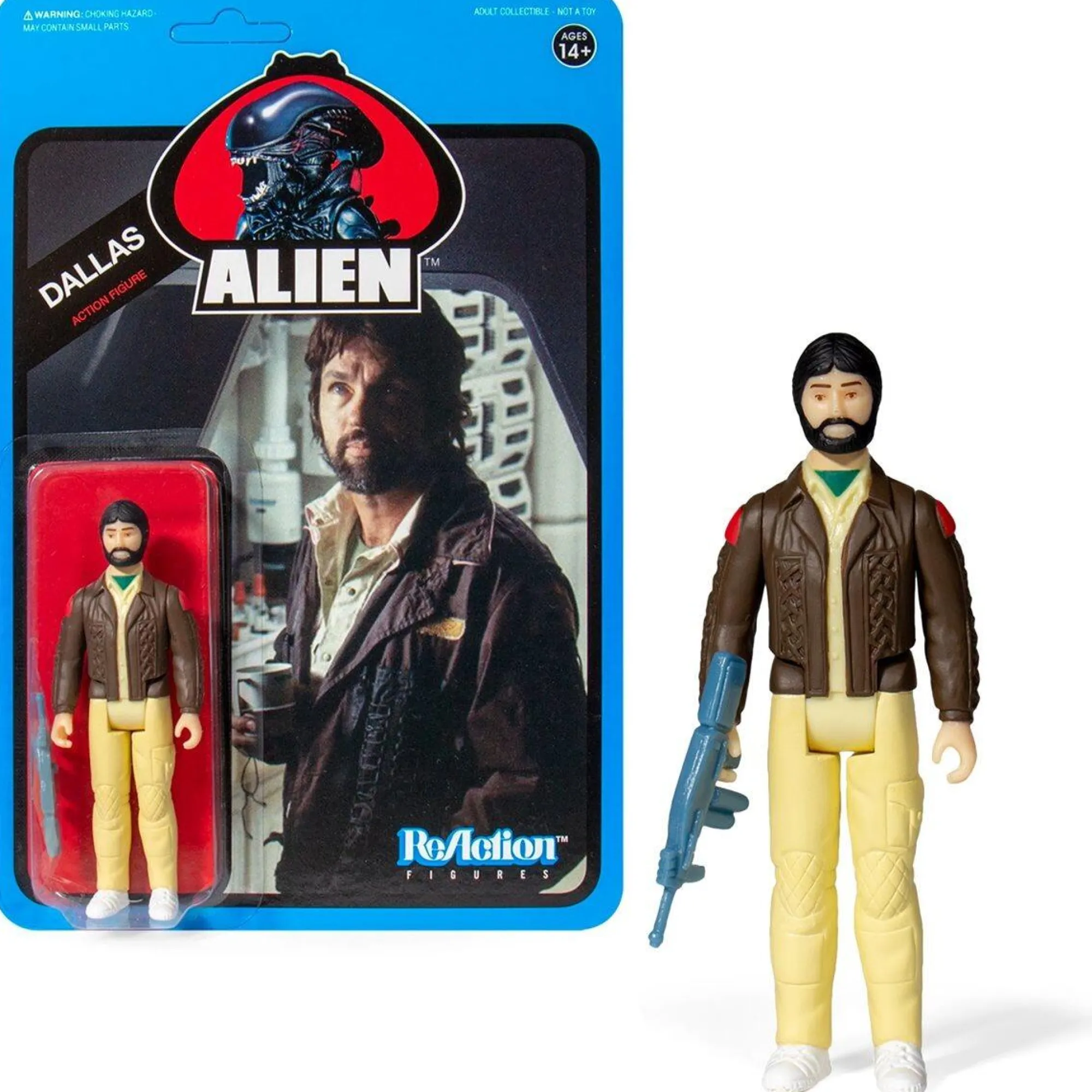 Super7 Reaction | Alien<Alien ReAction Action Figure - Dallas (Blue Card)