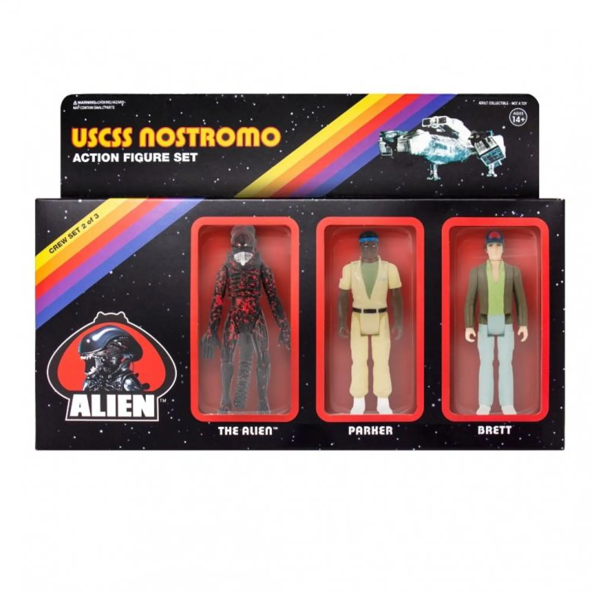 Super7 Reaction | Alien<ALIEN REACTION ACTION FIGURE 3 PACK B - BRETT-PARKER-ALIEN