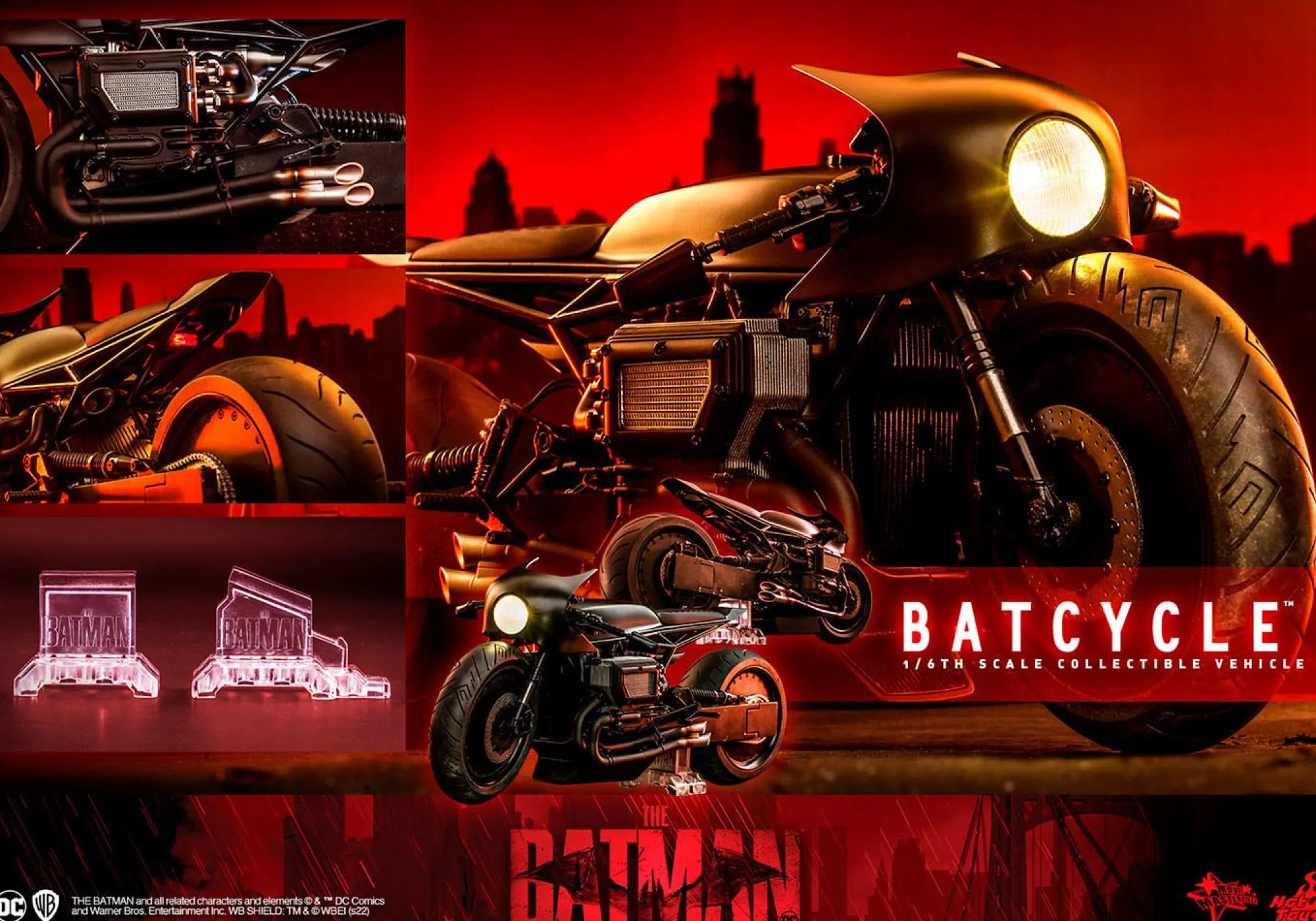 Hot Toys Dc Other<Batcycle - The Batman Collectibles 1/6 Scale Action Figure