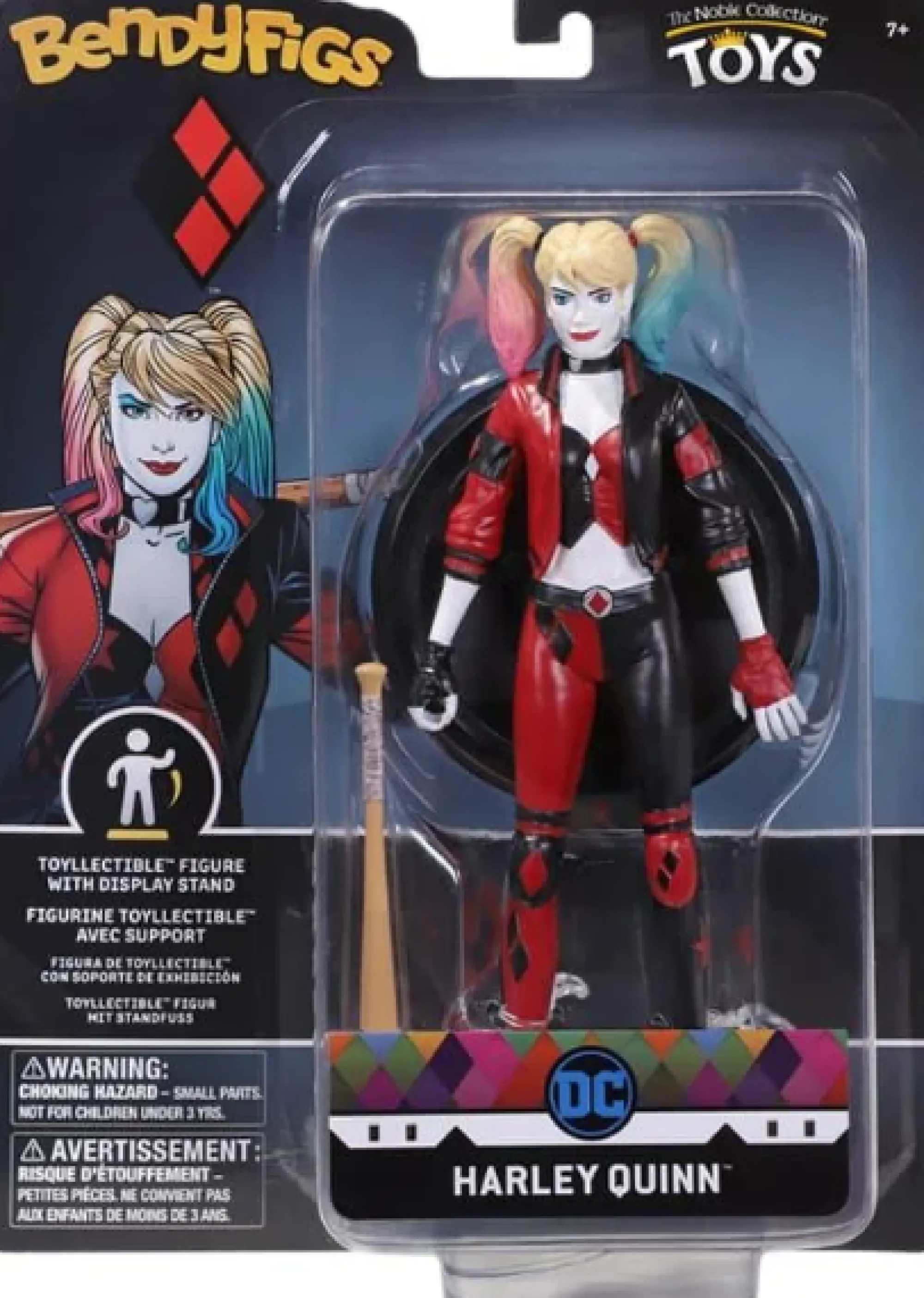 Noble Collection Bendyfigs | Dc Other<DC Bendyfigs Action Figure - Harley Quinn Rebirth