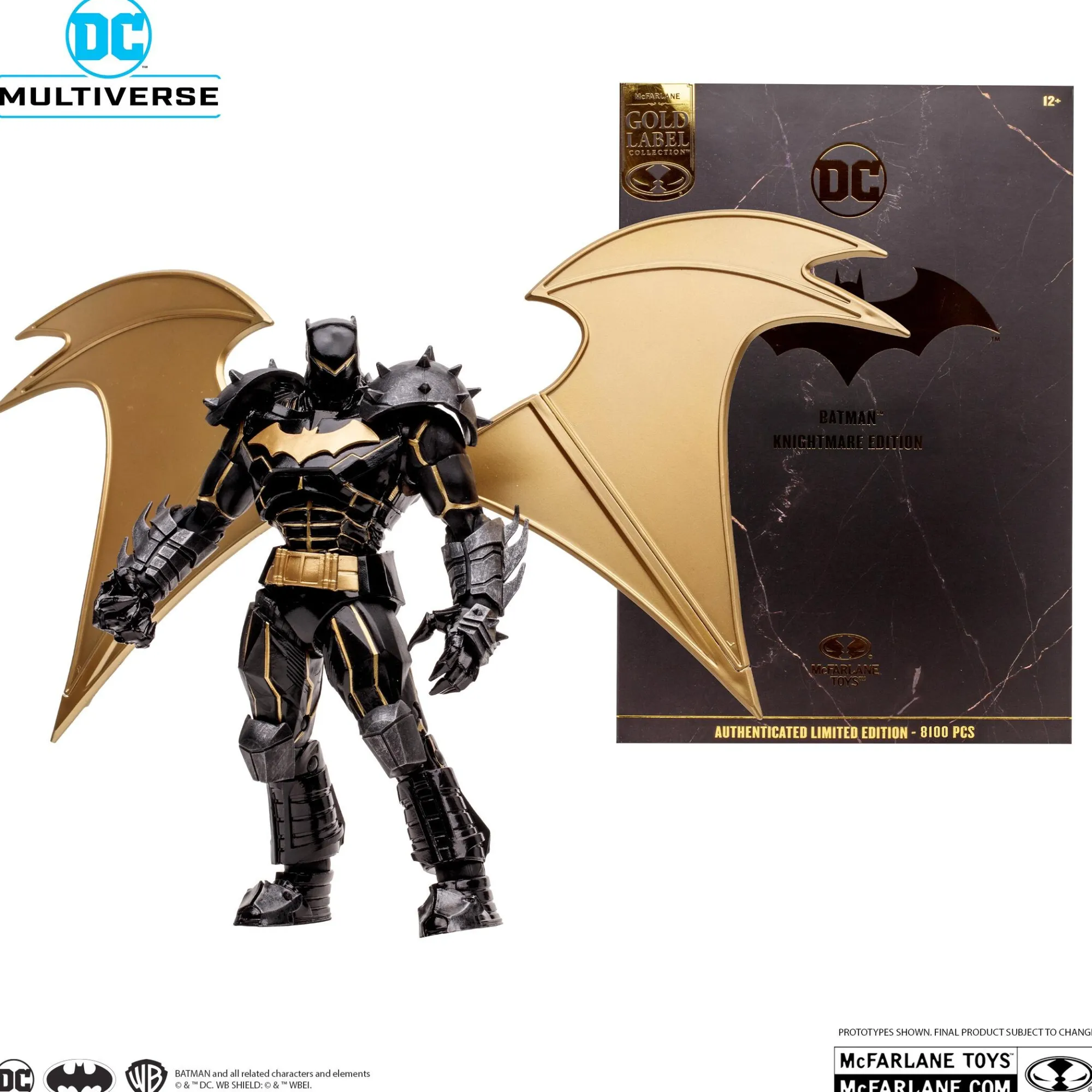 Mcfarlane Dc Universe - Mcfarlane<DC Multiverse 7 Inch Action Figure - Batman (Knightmare) (Gold Label)