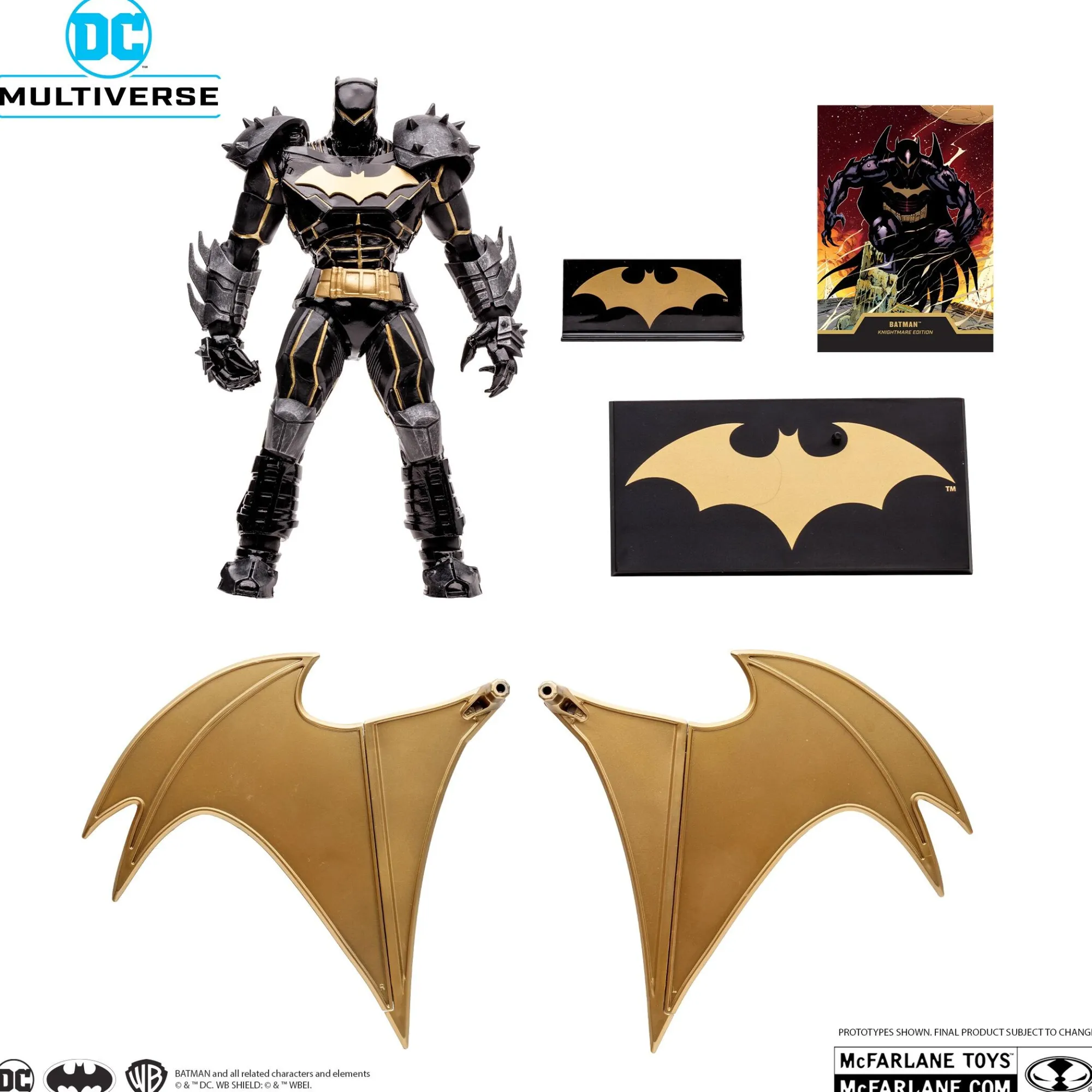 Mcfarlane Dc Universe - Mcfarlane<DC Multiverse 7 Inch Action Figure - Batman (Knightmare) (Gold Label)