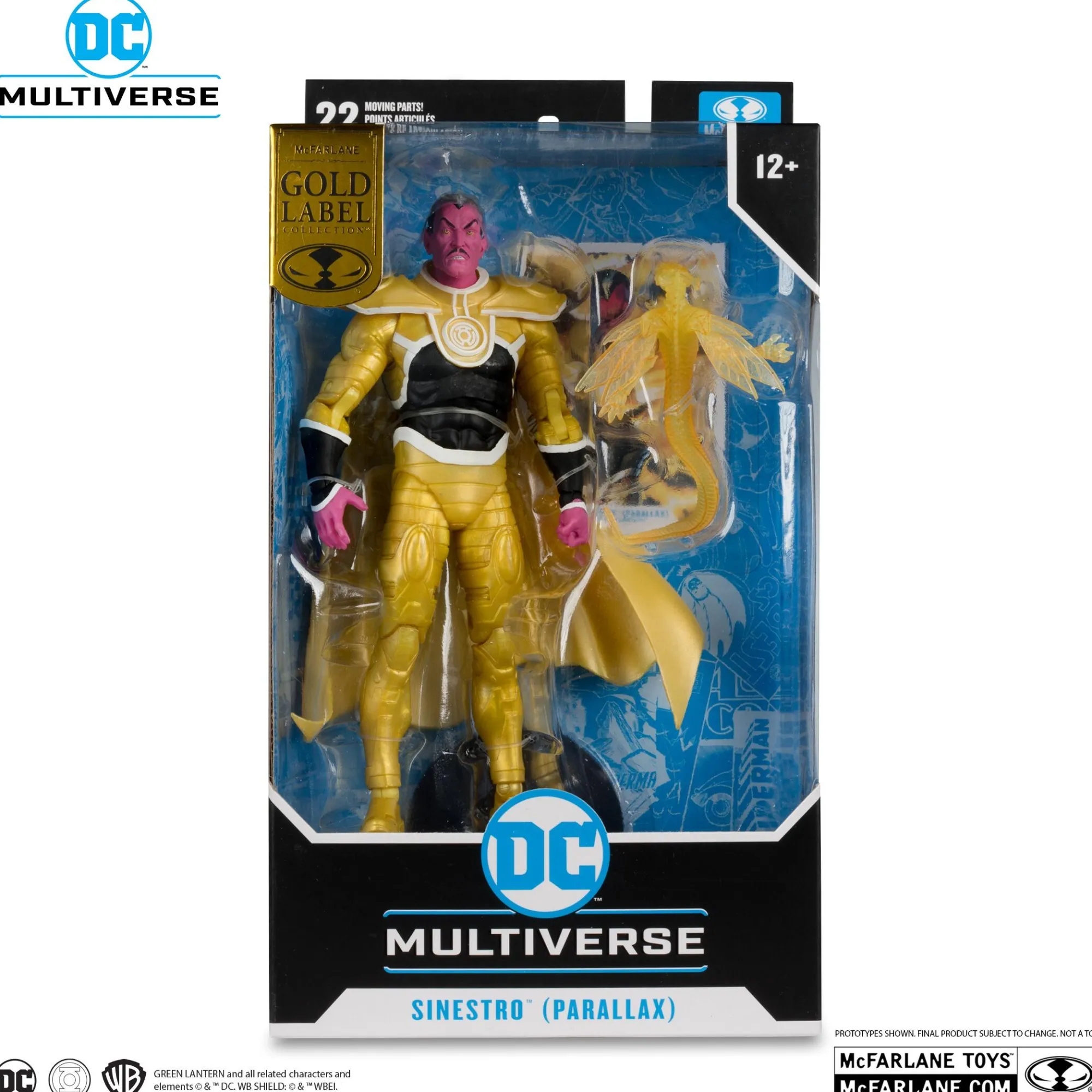 Mcfarlane Dc Universe - Mcfarlane<DC Multiverse 7 Inch Action Figure - Parallax Sinestro (Gold Label)