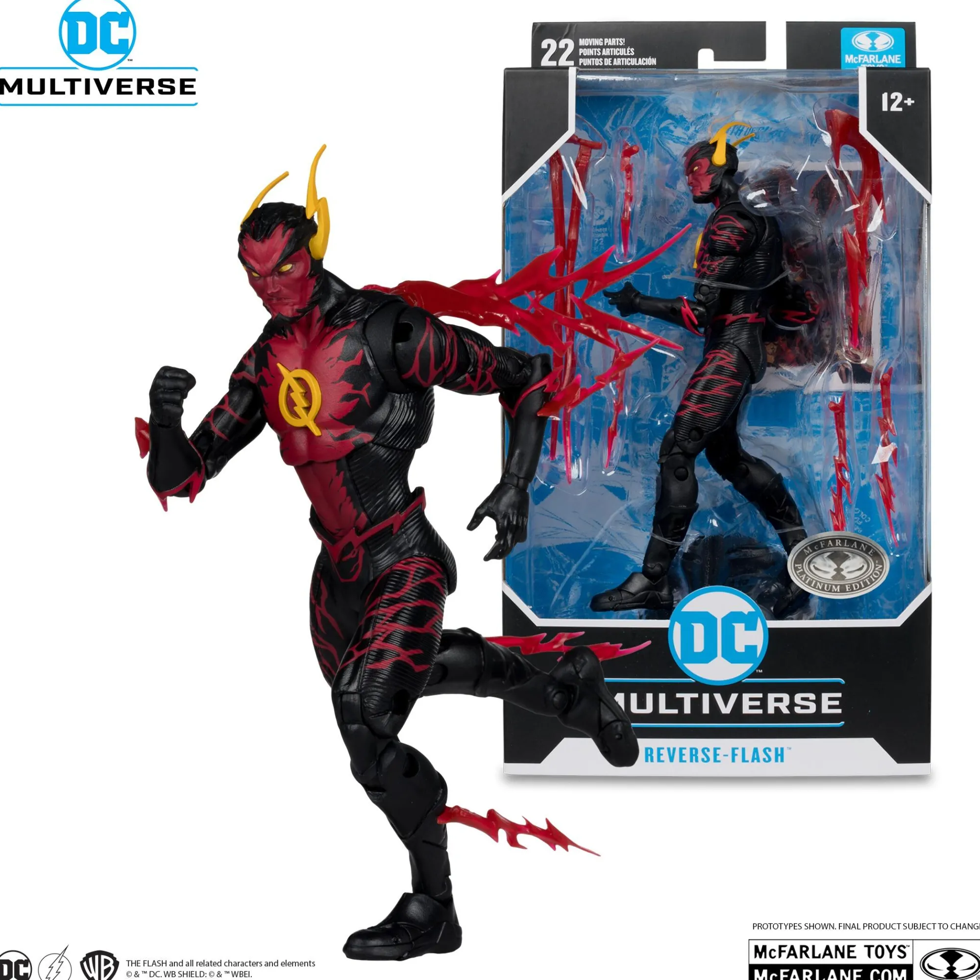 Mcfarlane Dc Universe - Mcfarlane<DC Multiverse 7 Inch Action Figure - Reverse Flash (Platinum Edition)