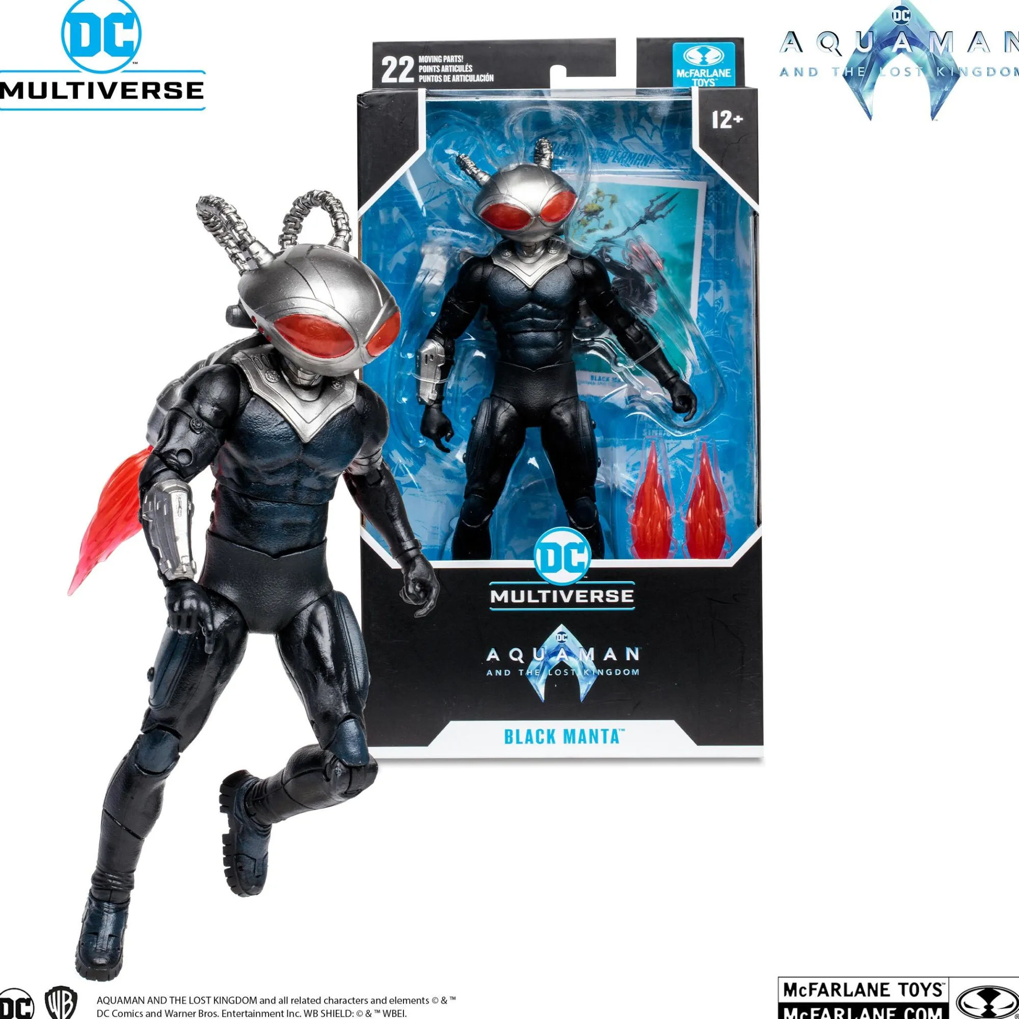 Mcfarlane Dc Universe - Mcfarlane<DC Multiverse Aquaman 2 Movie 7 Inch Action Figure - Black Manta