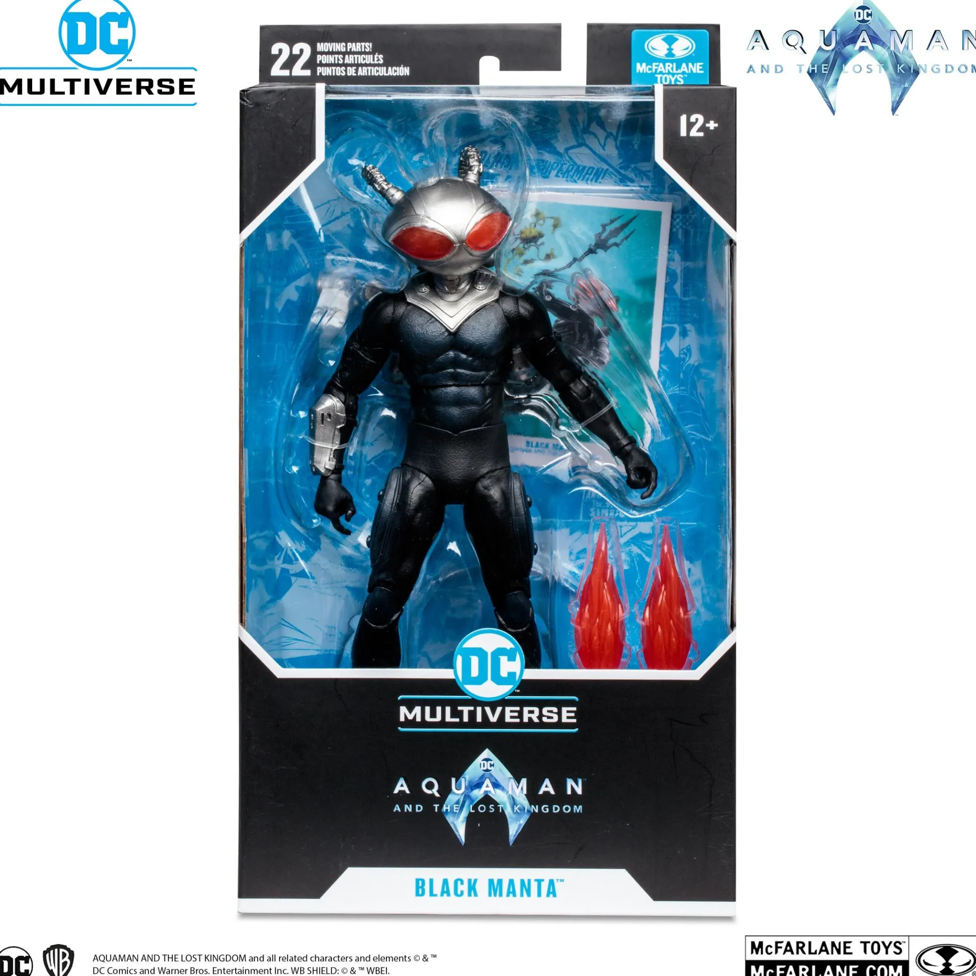 Mcfarlane Dc Universe - Mcfarlane<DC Multiverse Aquaman 2 Movie 7 Inch Action Figure - Black Manta