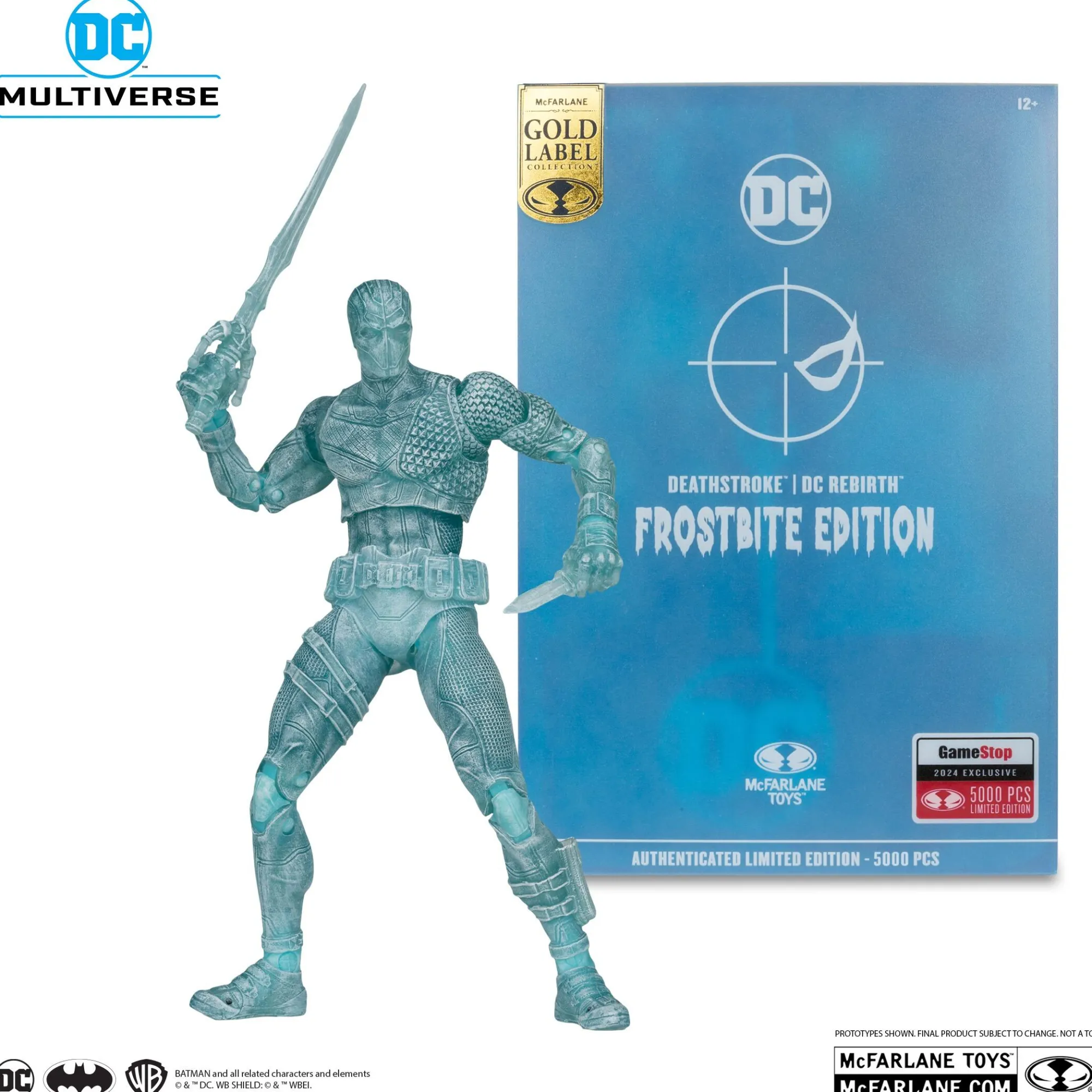 Mcfarlane Dc Universe - Mcfarlane<DC Rebirth 7 Inch Action Figure - Deathstroke (Frostbite) (Gold Label)