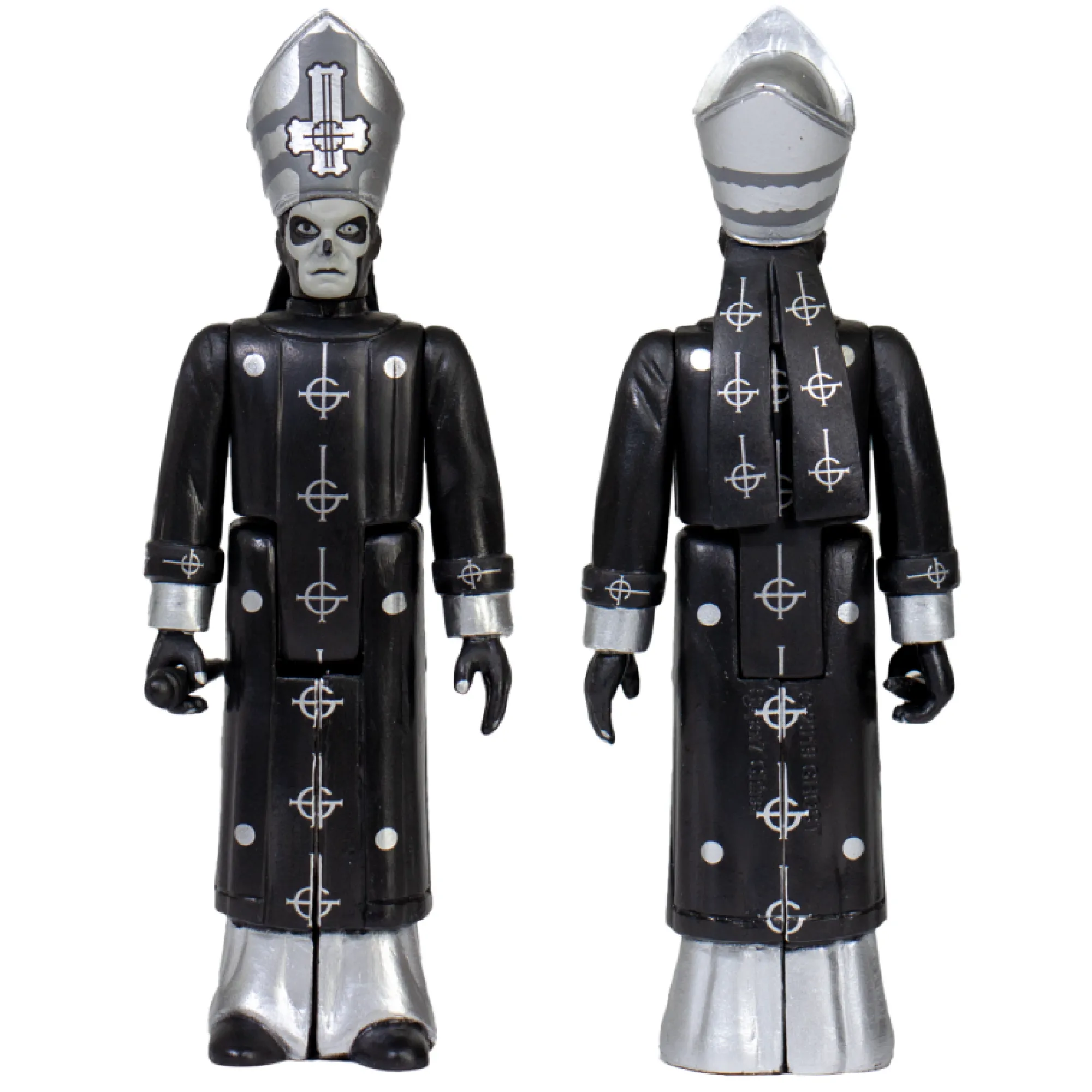 Super7 Reaction | Music<Ghost ReAction Action Figure - Papa Emeritus III B/W