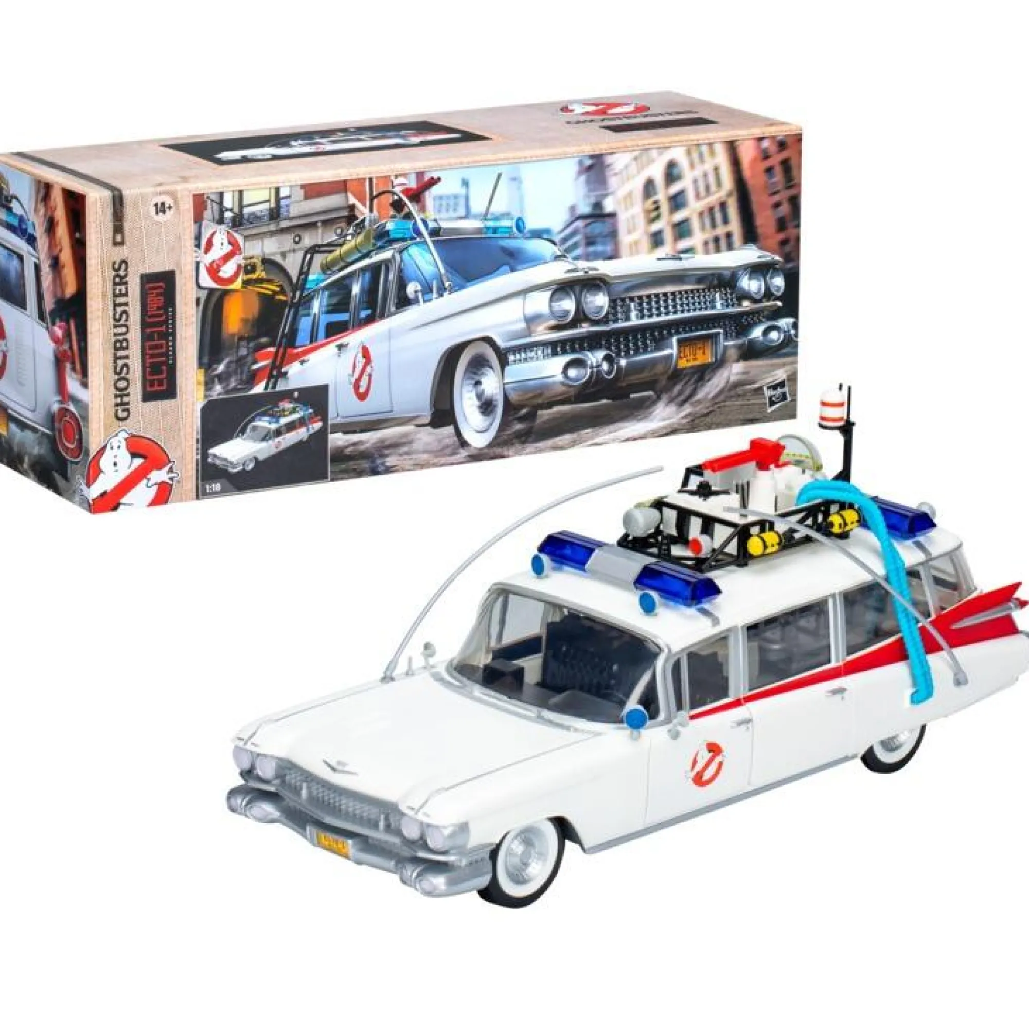 Hasbro Ghostbusters<Ghostbusters Plasma Series Action Figure Vehicle - Ecto-1 (1984)