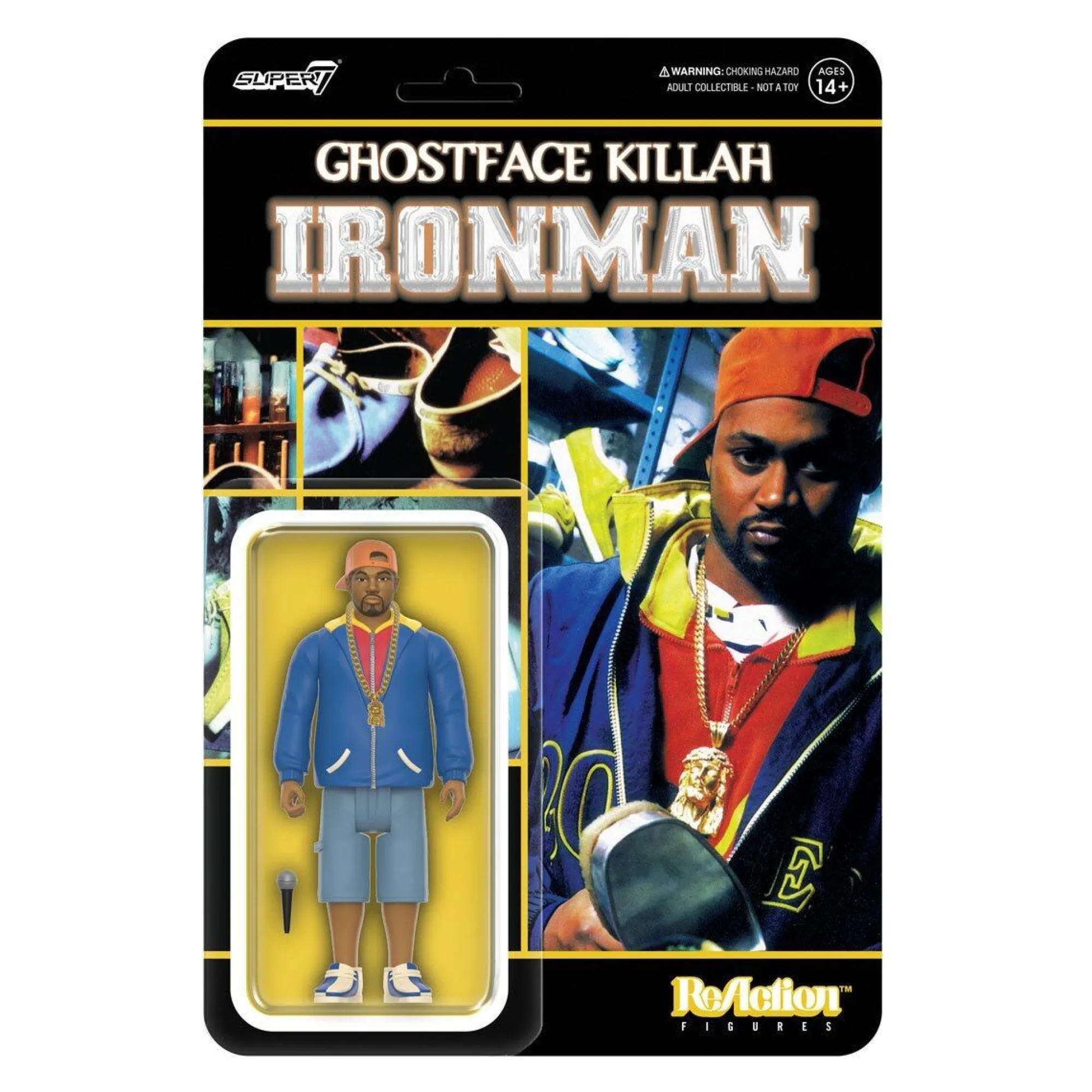 Super7 Reaction | Music<Ghostface Killah ReAction Action Figure Wave 1 - Iron Man