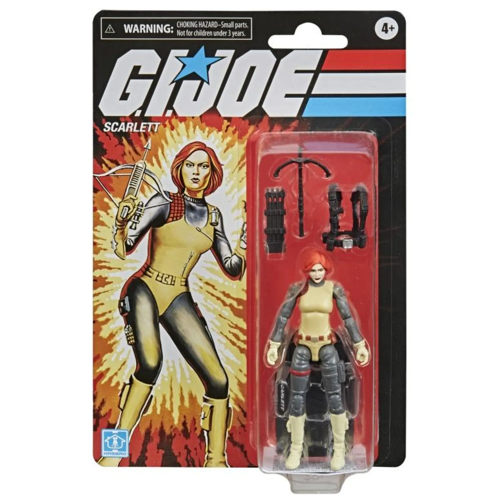 Hasbro G.I. Joe Retro Series<GI Joe 3.75 Inch Scale Action Figure - Scarlett