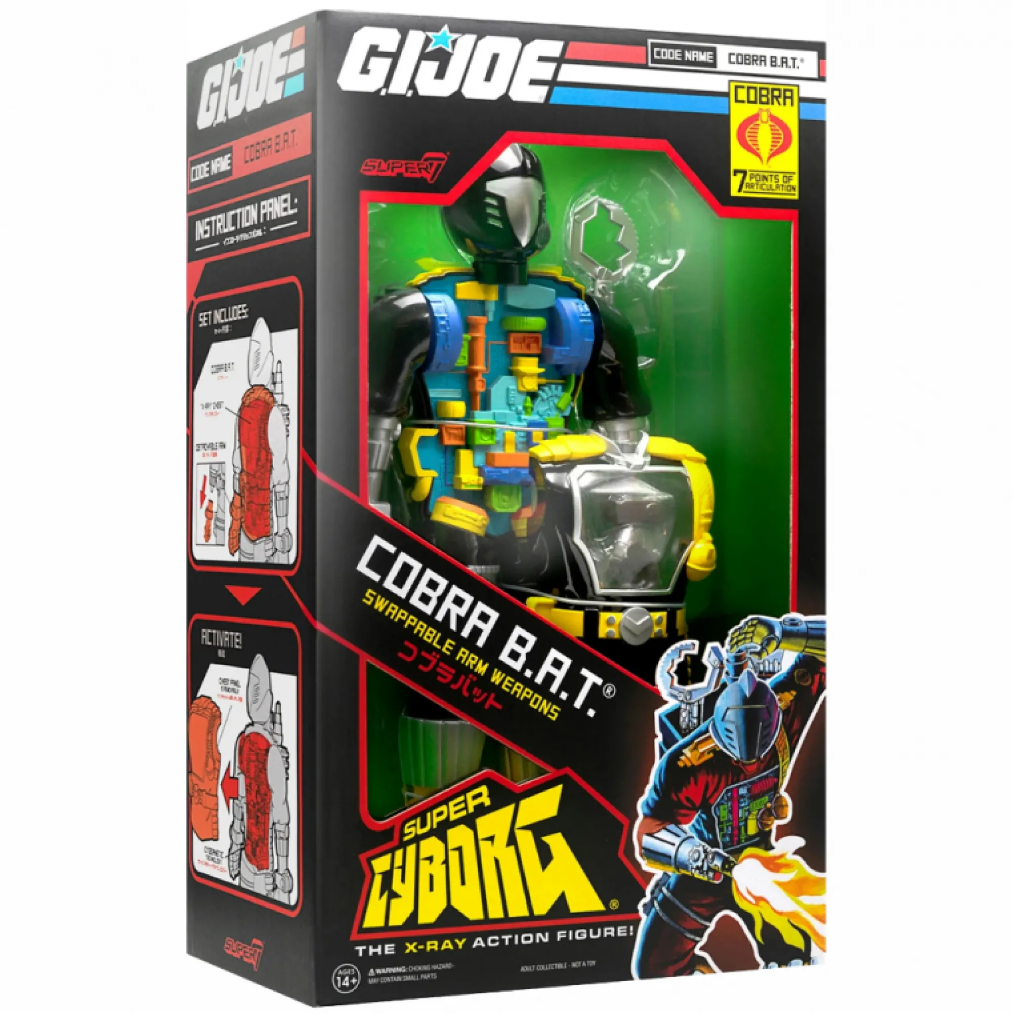 Super7 Reaction | Sale<GI Joe Cyborg - Cobra B.A.T