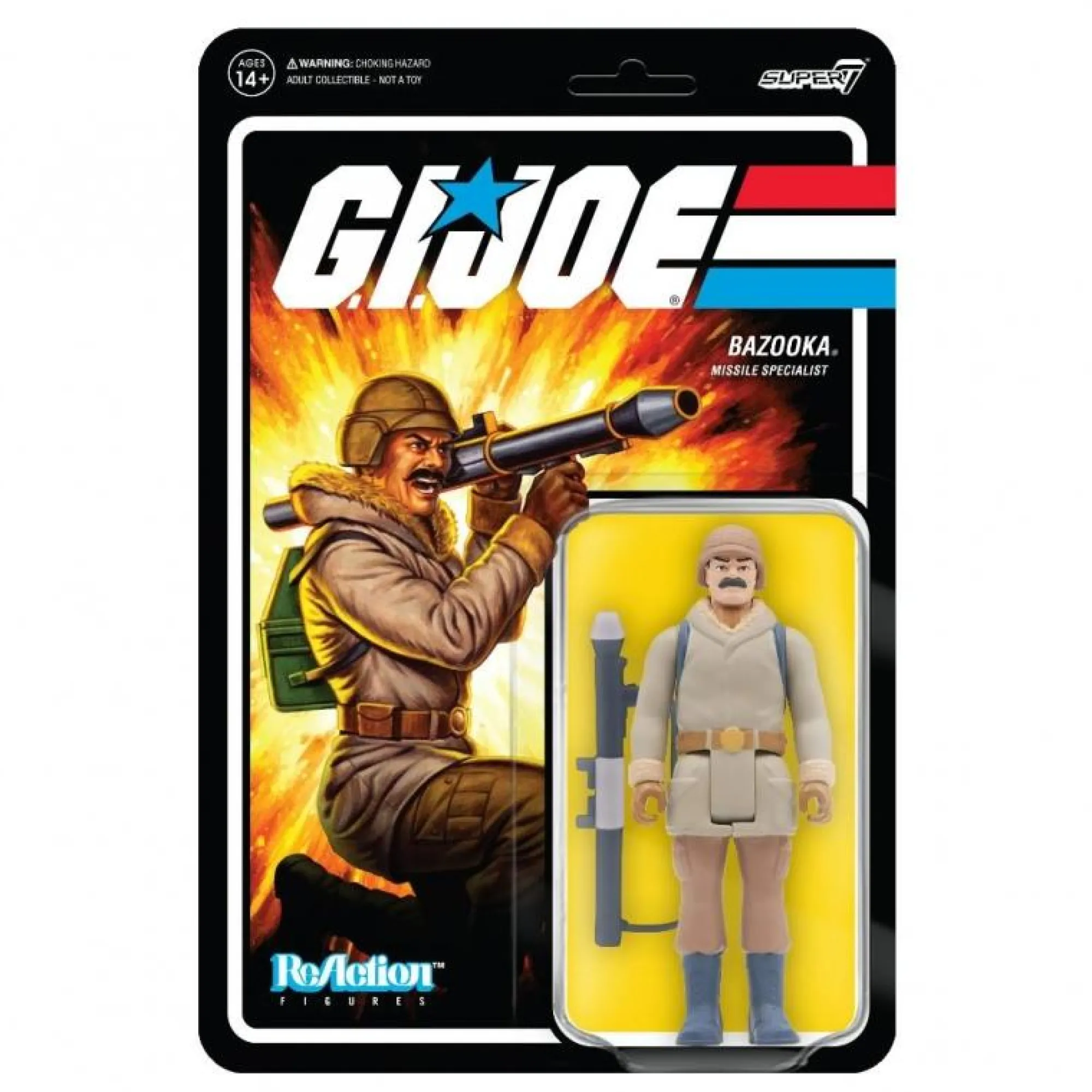 Super7 Reaction | ReAction G.I. Joe<G.I. Joe ReAction Action Figure Wave 2 - Bazooka (Artic)