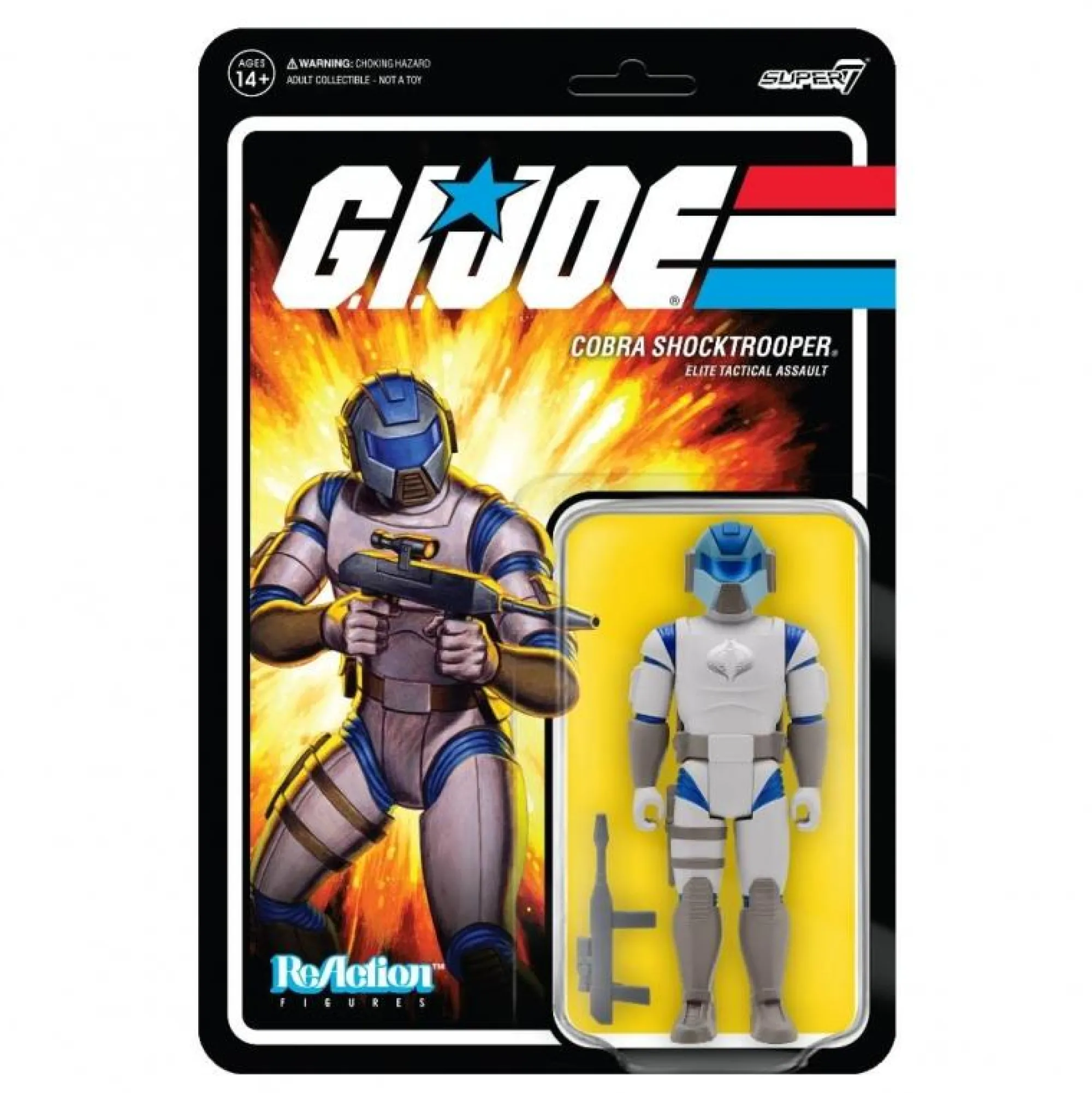 Super7 Reaction | ReAction G.I. Joe<G.I. Joe ReAction Action Figure Wave 2 - Cobra Shocktrooper Officer