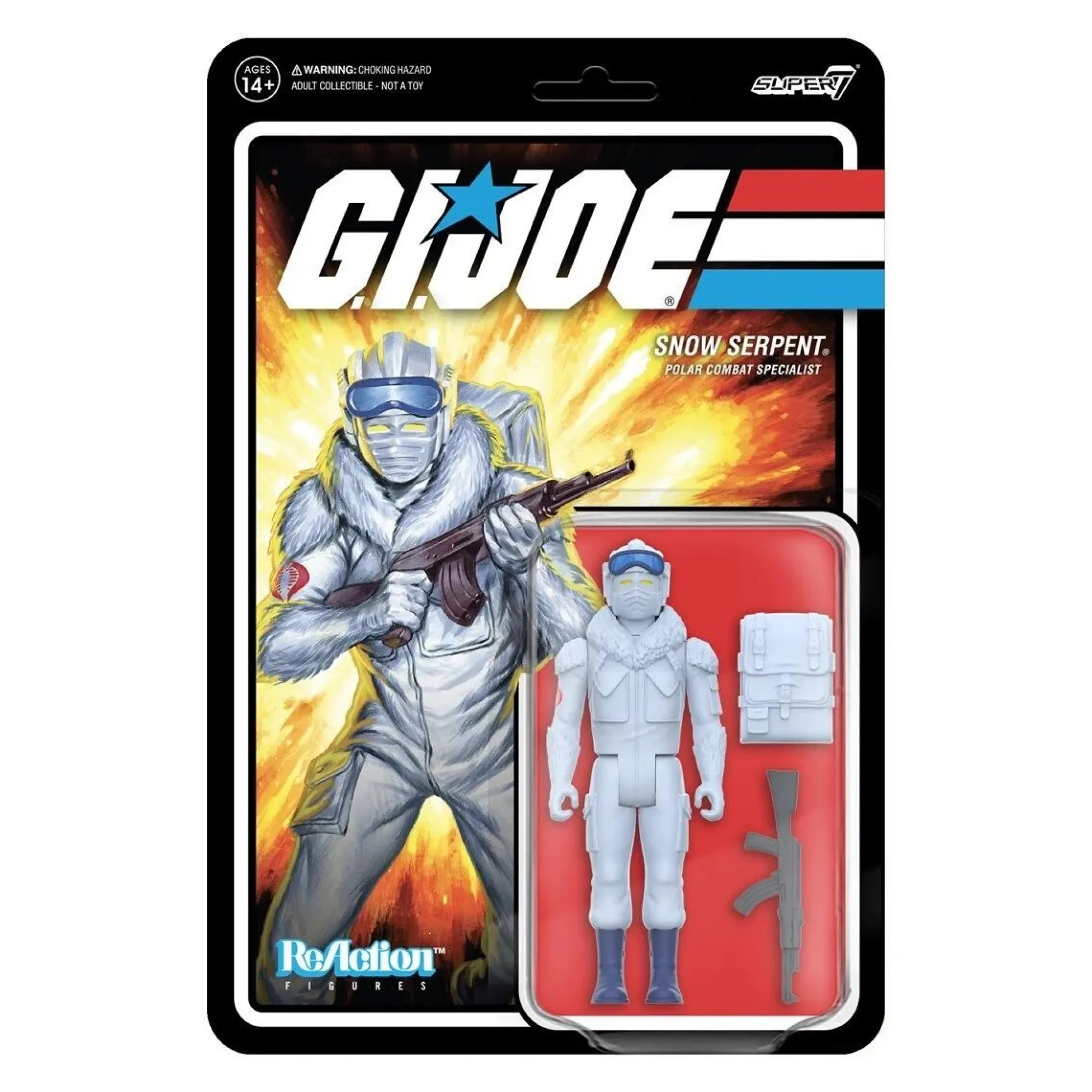 Super7 Reaction | ReAction G.I. Joe<G.I. Joe ReAction Action Figure Wave 8 - Cobra Snow Serpent