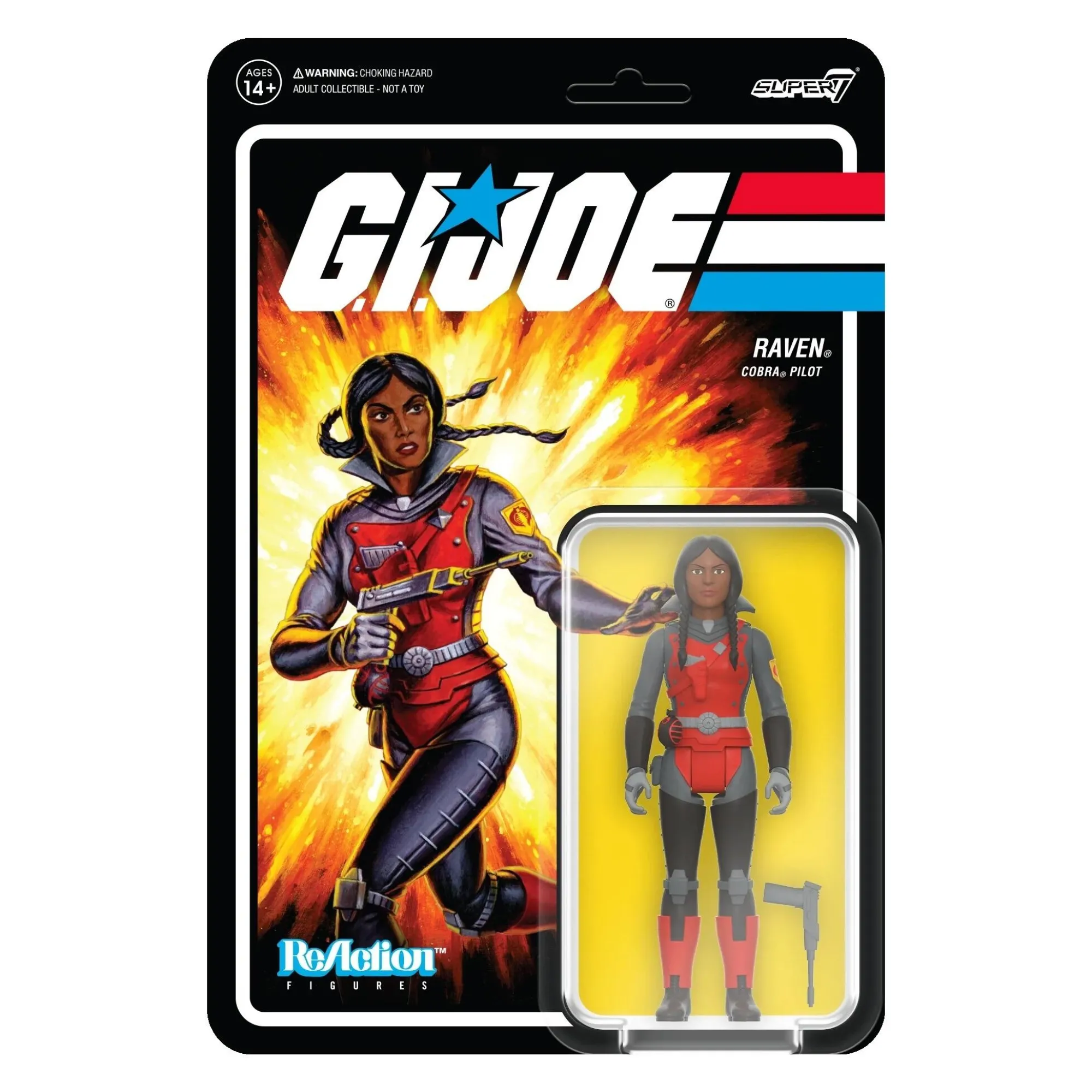 Super7 Reaction | ReAction G.I. Joe<G.I. Joe ReAction Action Figure Wave 5 - Raven