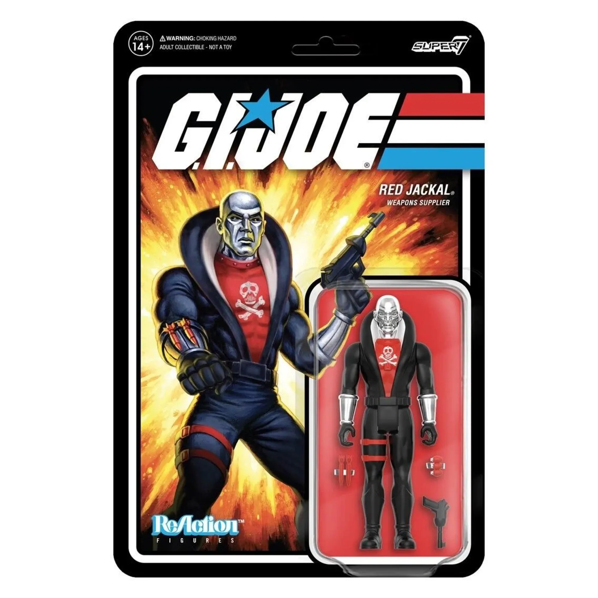 Super7 Reaction | ReAction G.I. Joe<G.I. Joe ReAction Action Figure Wave 8 - Red Jackal