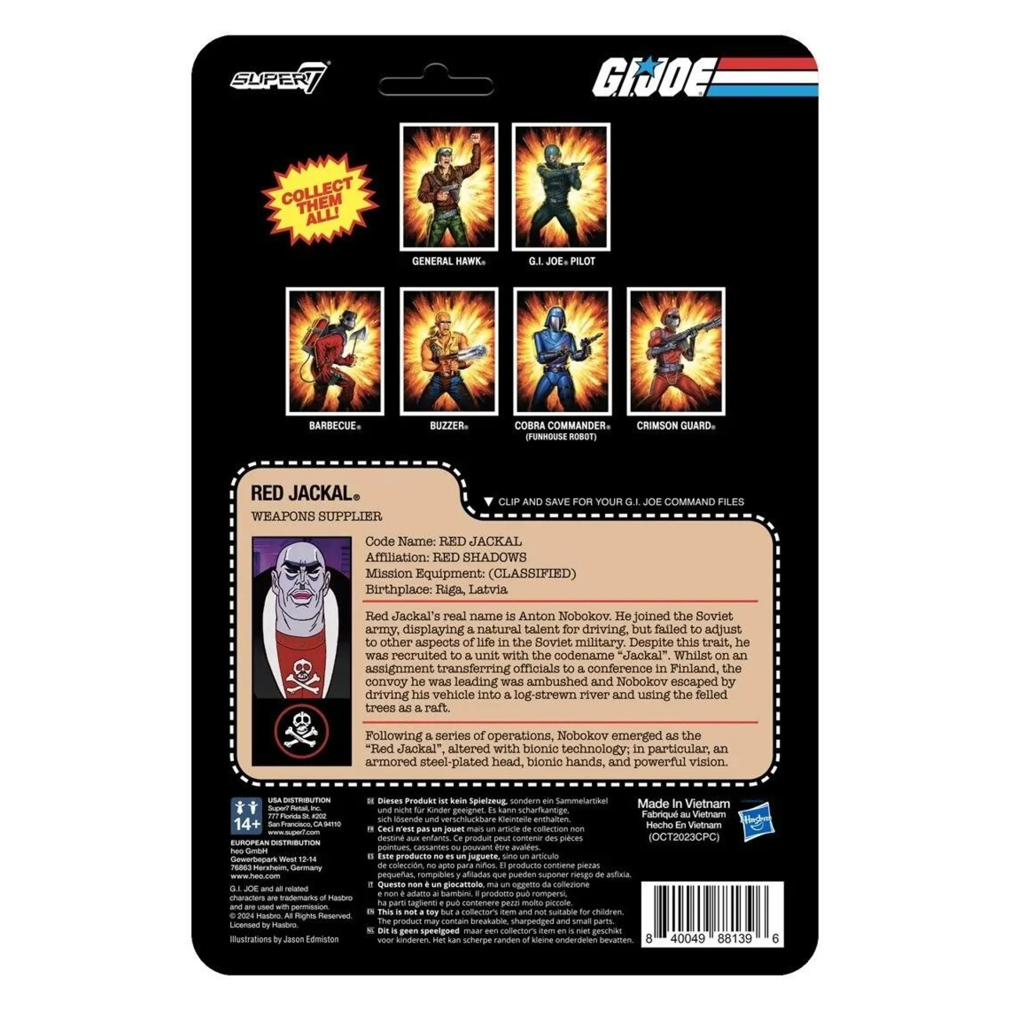 Super7 Reaction | ReAction G.I. Joe<G.I. Joe ReAction Action Figure Wave 8 - Red Jackal