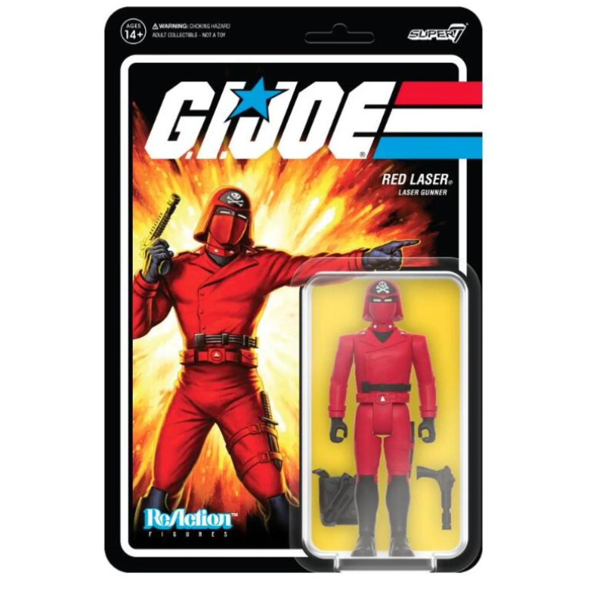 Super7 Reaction | ReAction G.I. Joe<G.I. Joe ReAction Action Figure Wave 5 - Red Laser