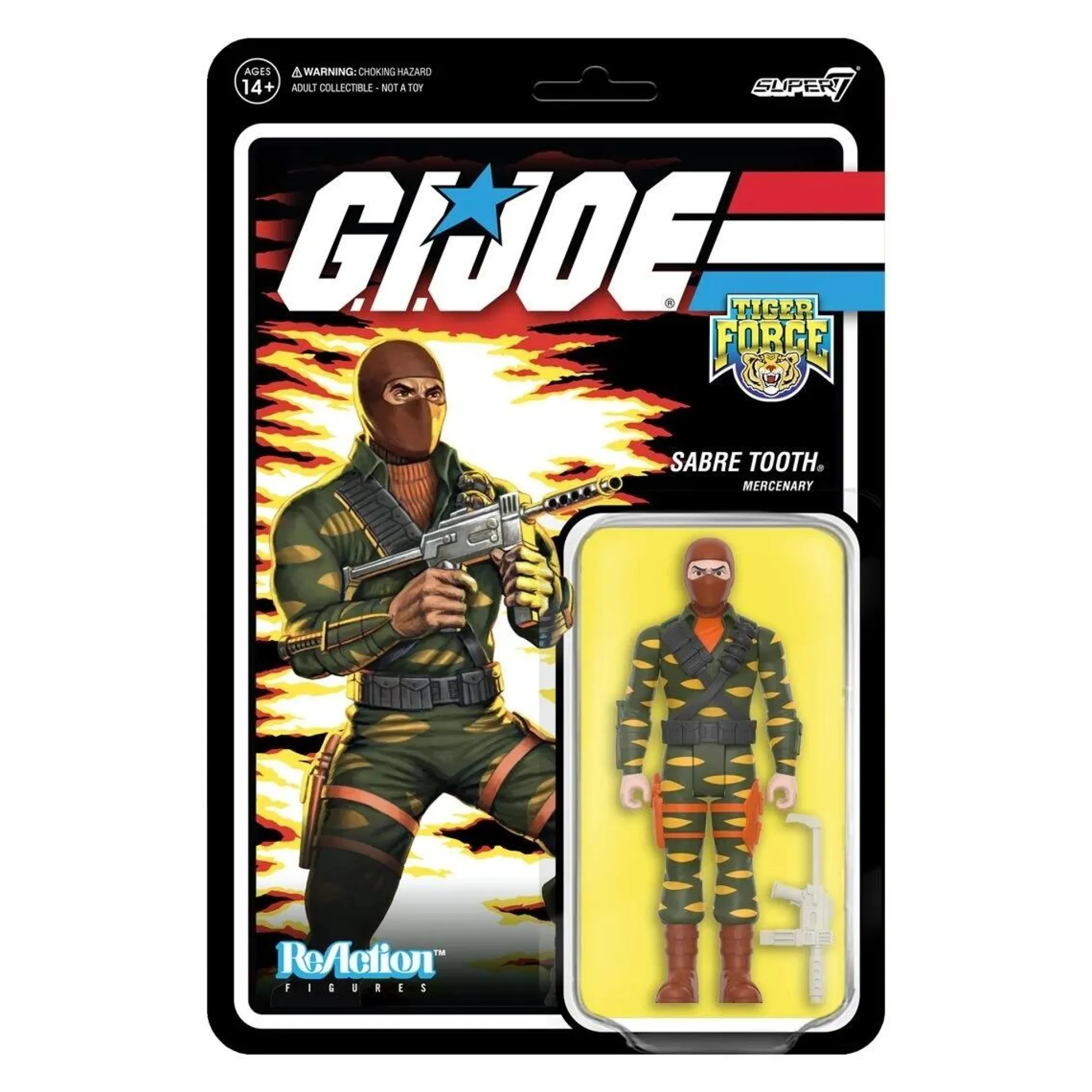 Super7 Reaction | ReAction G.I. Joe<G.I. Joe ReAction Action Figure Wave 8 - Sabre Tooth