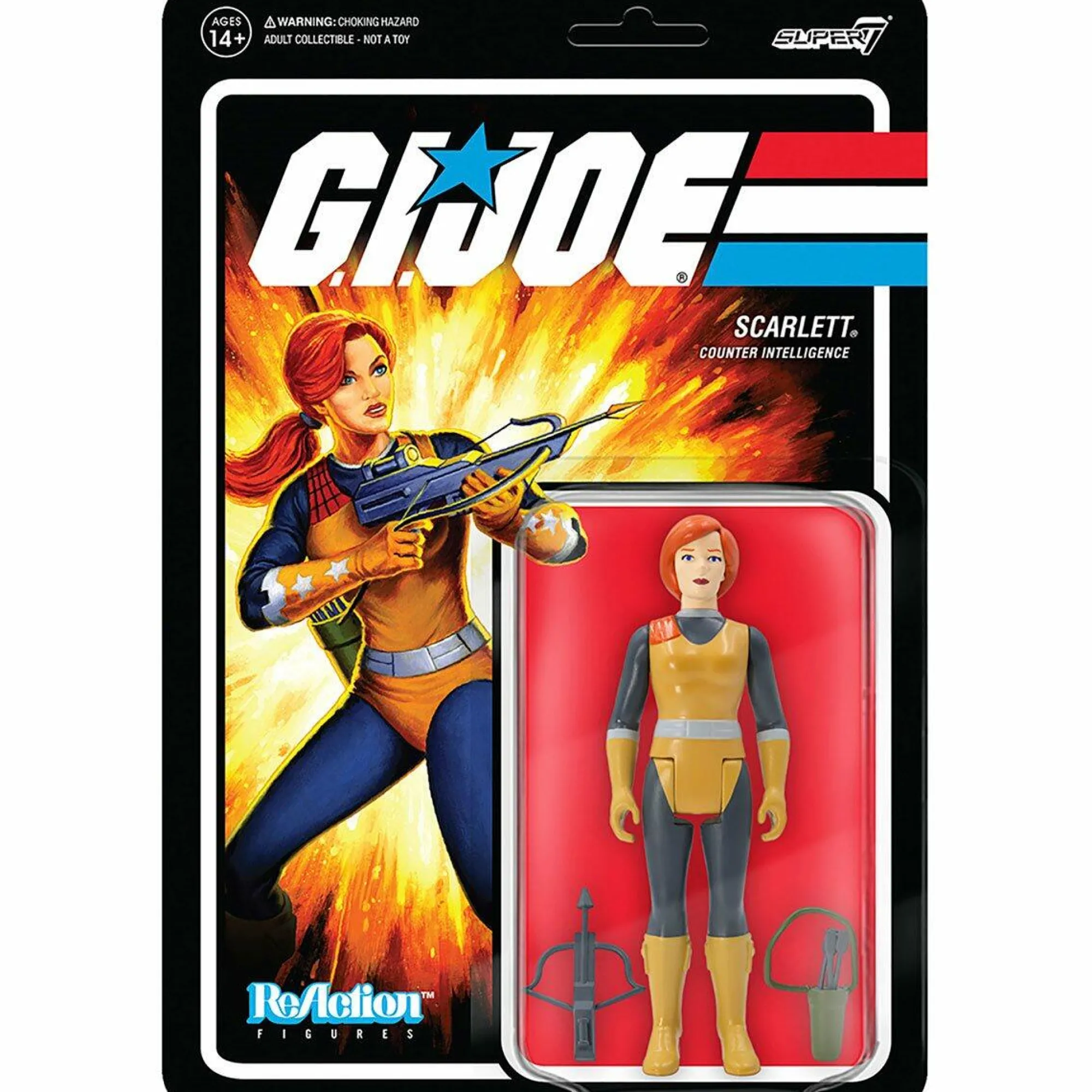 Super7 Reaction | ReAction G.I. Joe<G.I. Joe ReAction Action Figure Wave 4 - Scarlett