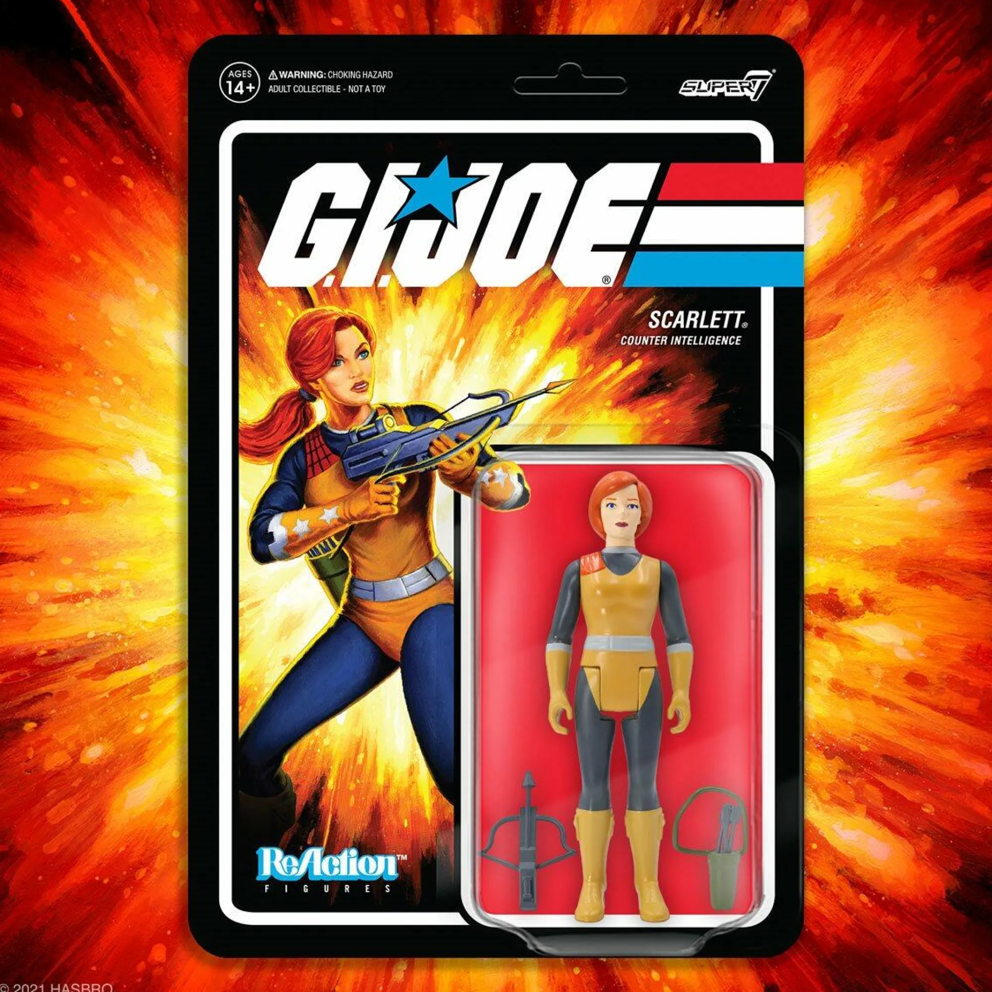 Super7 Reaction | ReAction G.I. Joe<G.I. Joe ReAction Action Figure Wave 4 - Scarlett