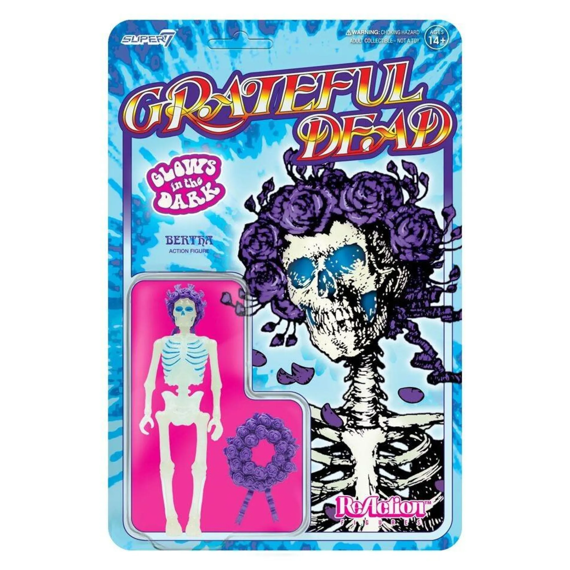 Super7 Reaction | Music<Grateful Dead ReAction Action Figure Wave 1 - Bertha (GITD)