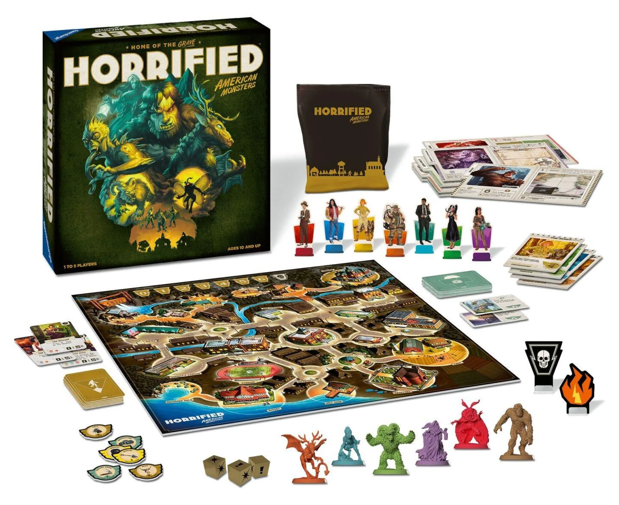 Ravensburger 4+ Player Games | 2-4 Player Games<Horrified American Monsters Board Game