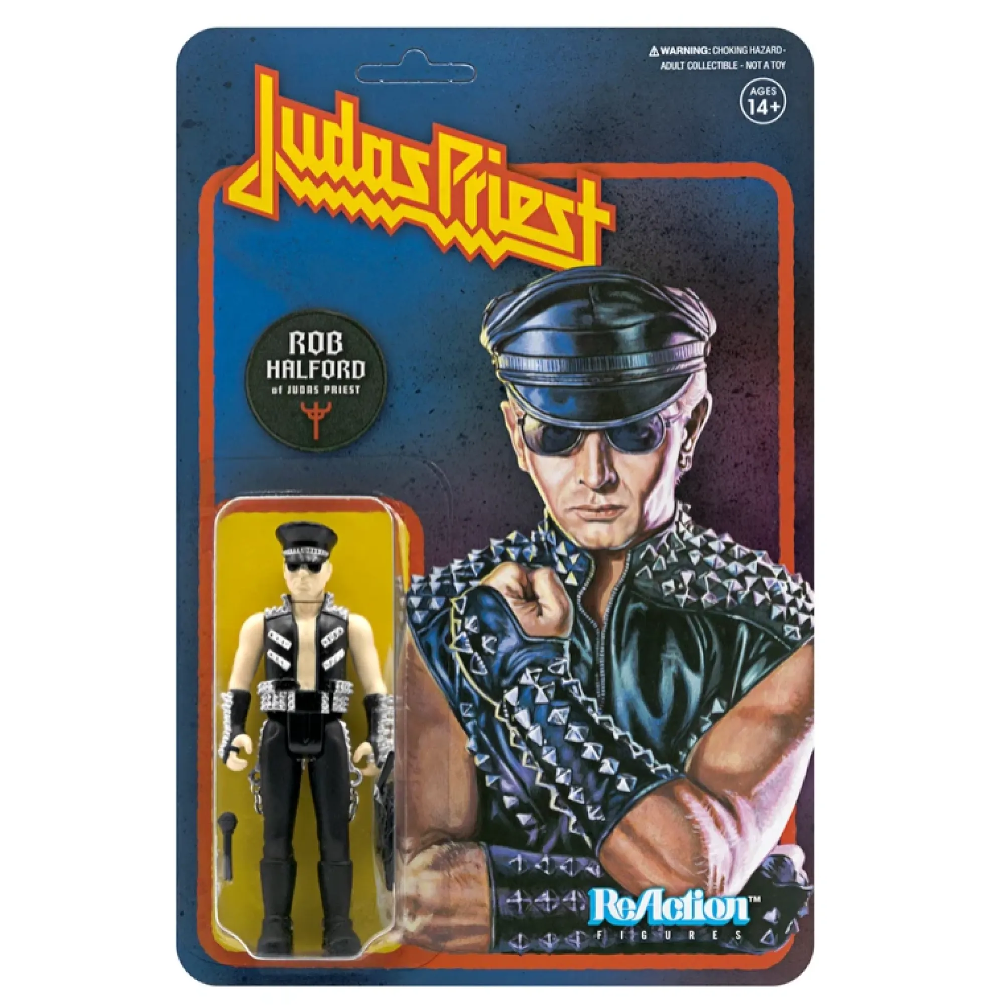 Super7 Reaction | Music<Judas Priest ReAction Action Figure - Rob Halford