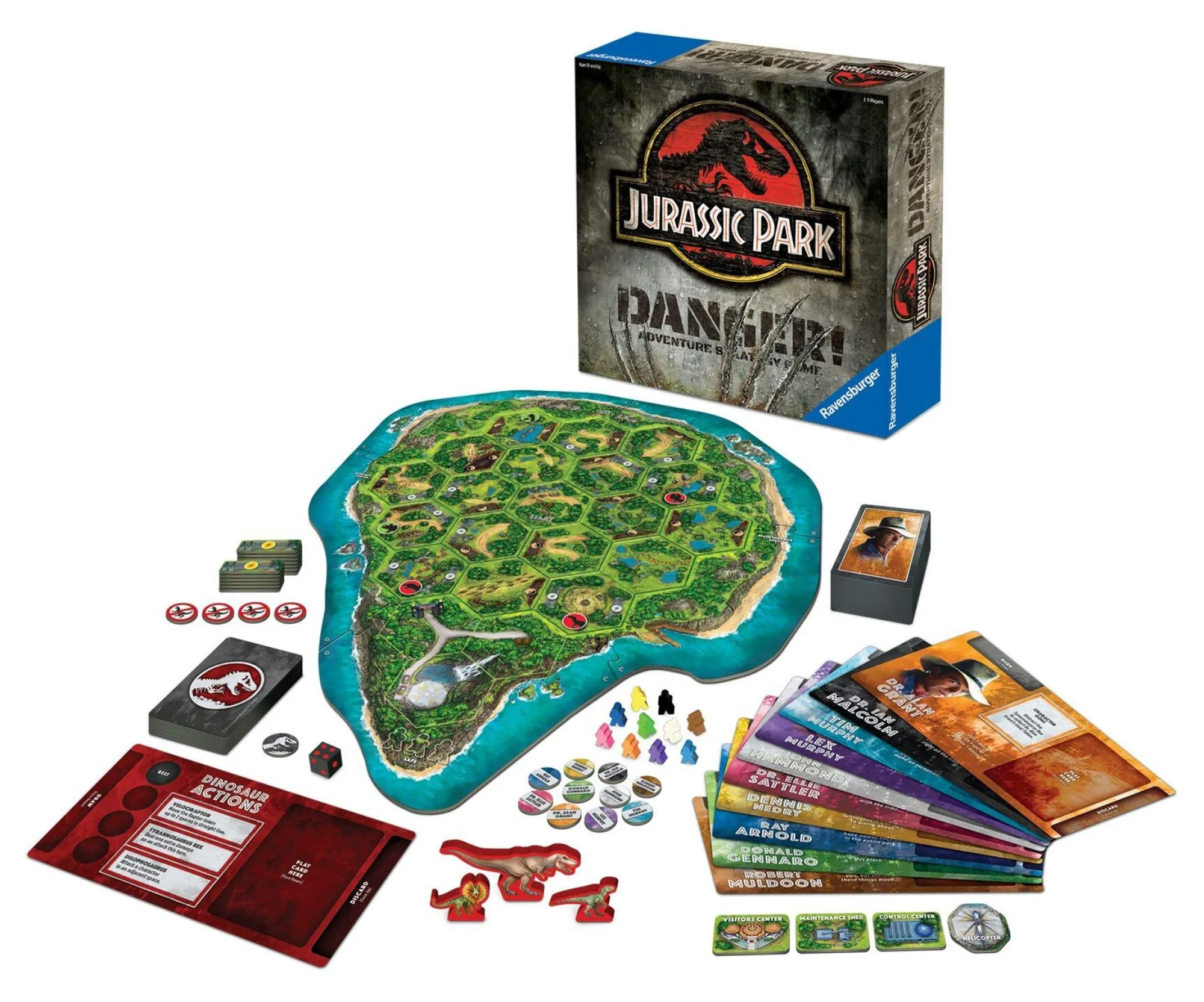 Ravensburger Jurassic Park | 4+ Player Games<Jurassic Park Danger Adventure Strategy Board Game