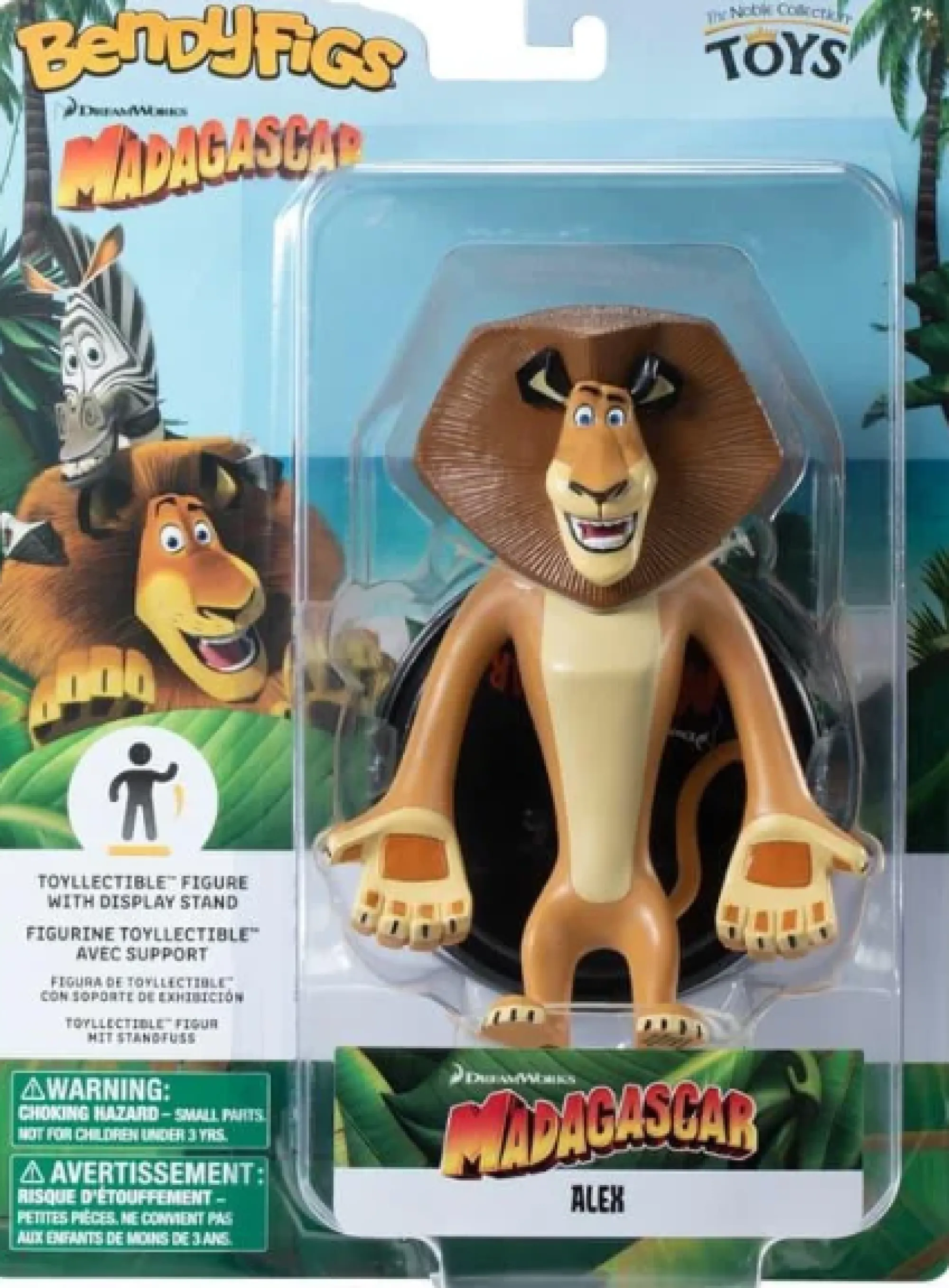 Noble Collection Miscellaneous | Bendyfigs<Madagascar Bendyfigs Action Figure - Alex The Lion