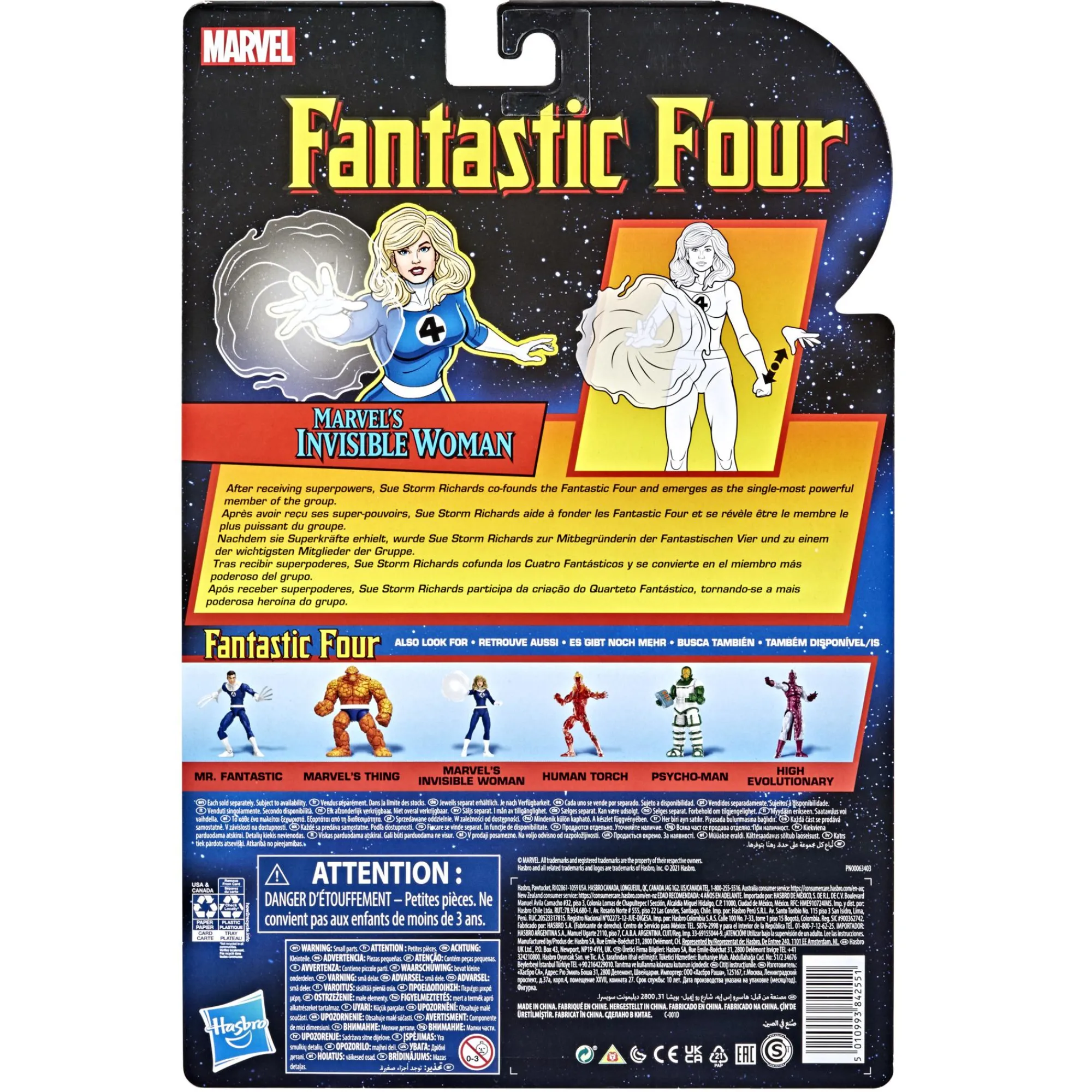 Hasbro Marvel Legends<Marvel Legends Fantastic Four Retro Action Figure - Invisible Woman