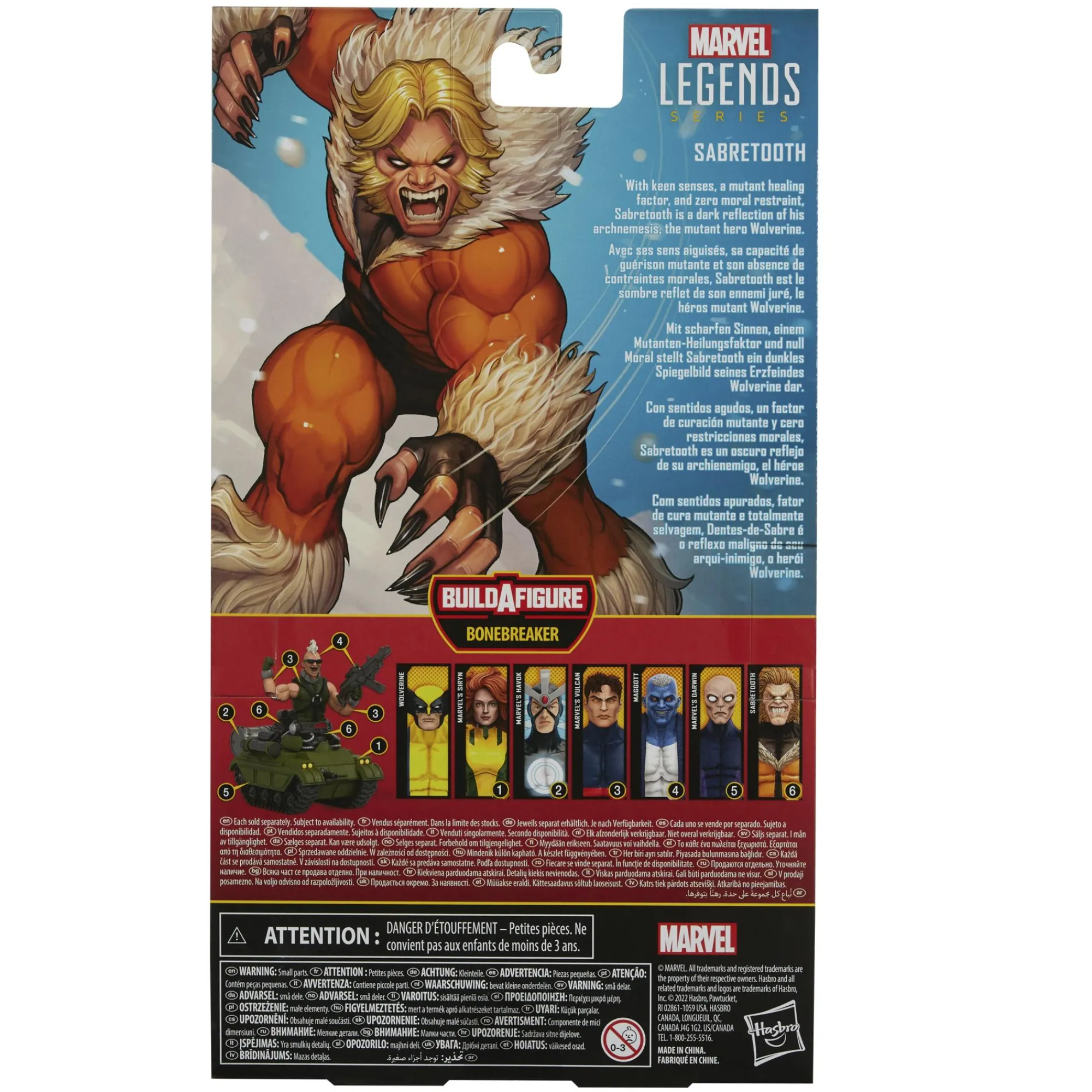 Hasbro Sale | Marvel Legends<Marvel Legends X-Men Action Figure Wave 5 - Marvel's Sabretooth