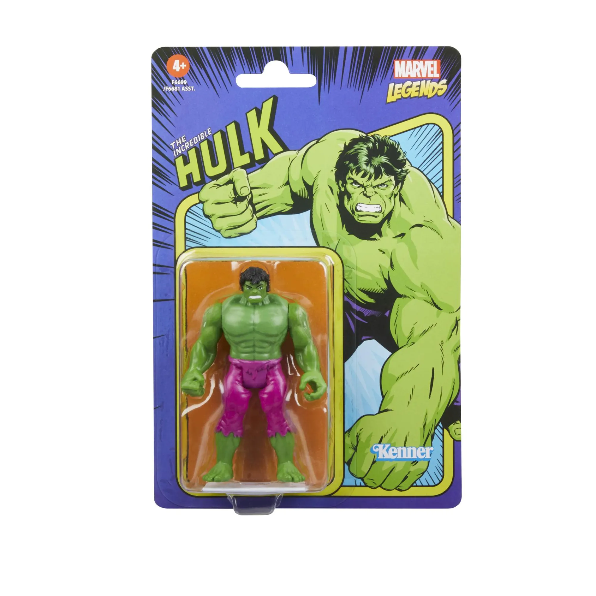 Hasbro Marvel Retro 3.75 Inch Figures<Marvel Universe Retro 3.75 Inch Action Figure Wave 8 - Incredible Hulk