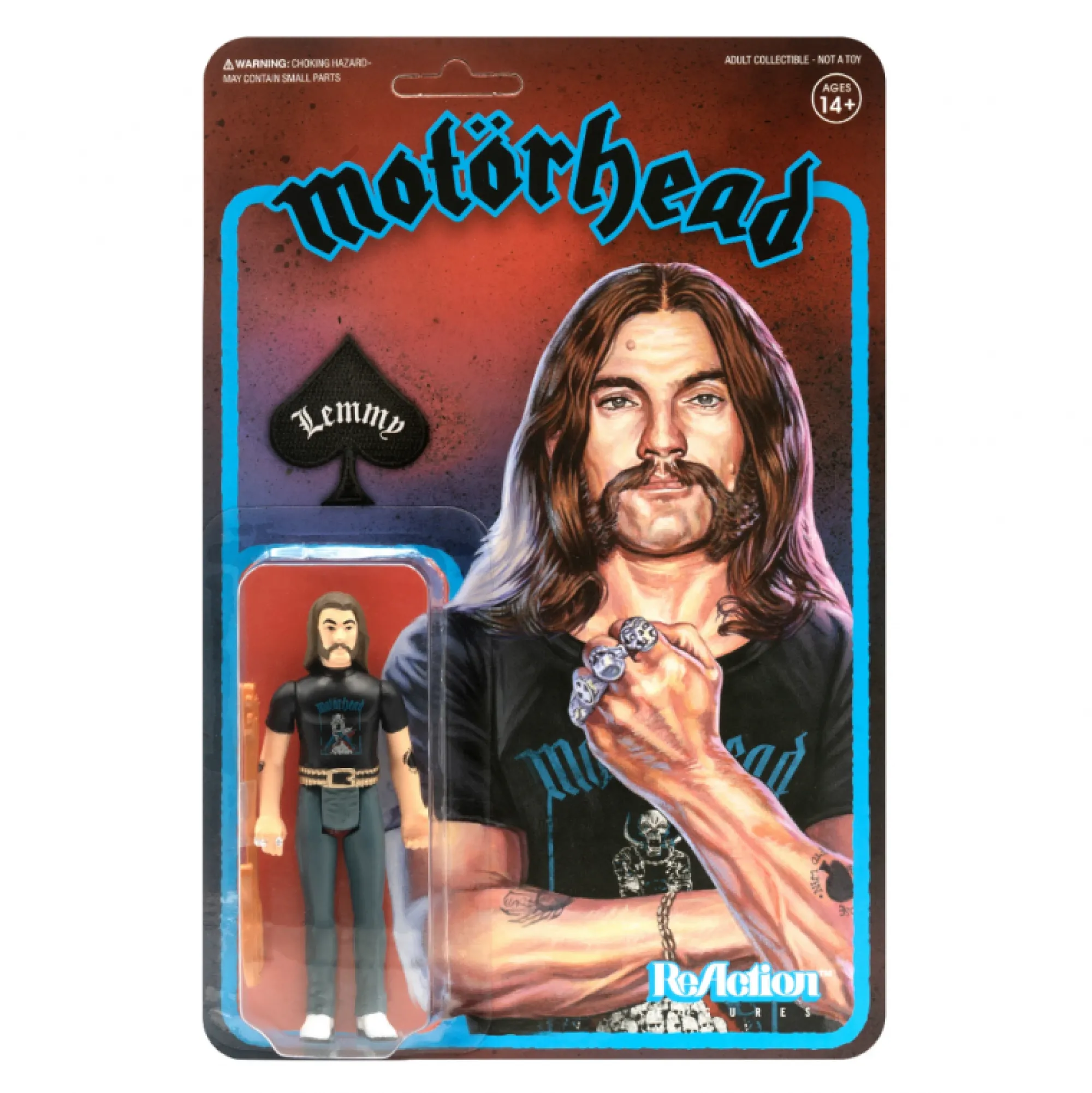 Super7 Reaction | Music<Motorhead ReAction Action Figure - Lemmy