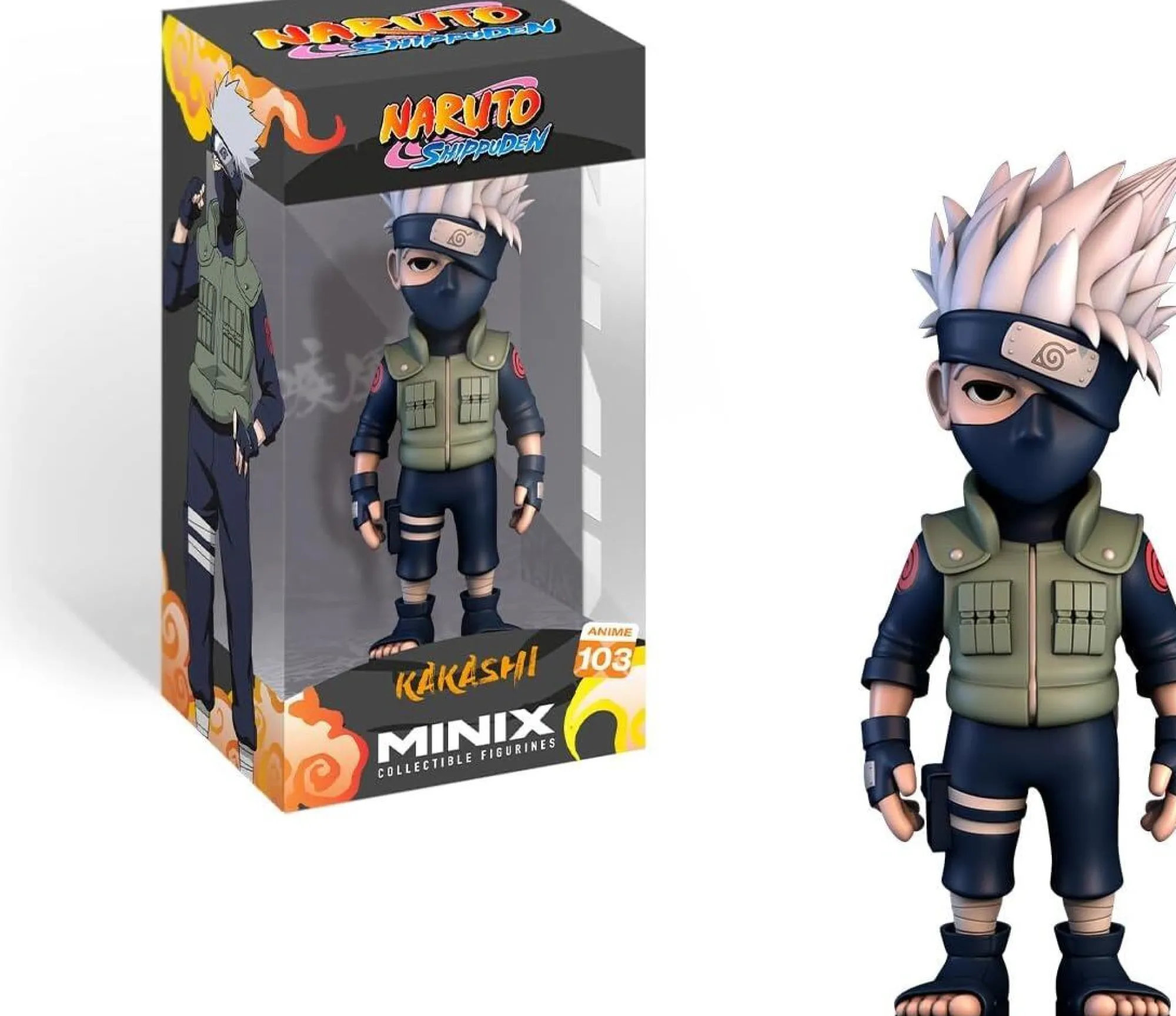 Minix Collectible Figurines Minix Collectible Figurines | Anime<Naruto Shippuden Minix 5 Inch Collectible Figurine - Kakashi