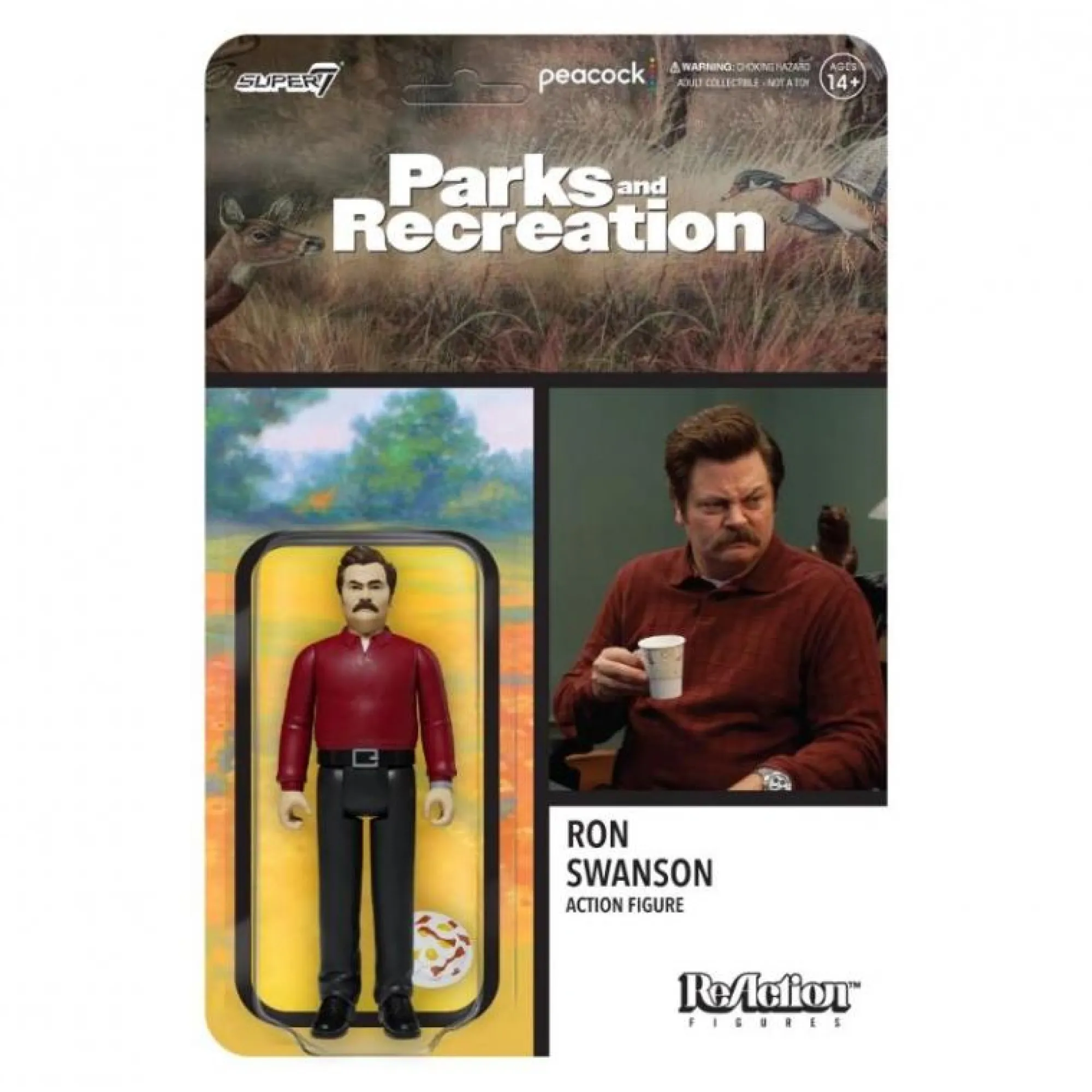 Super7 Reaction | Miscellaneous<Parks and Recreation ReAction Figure - Ron Swanson