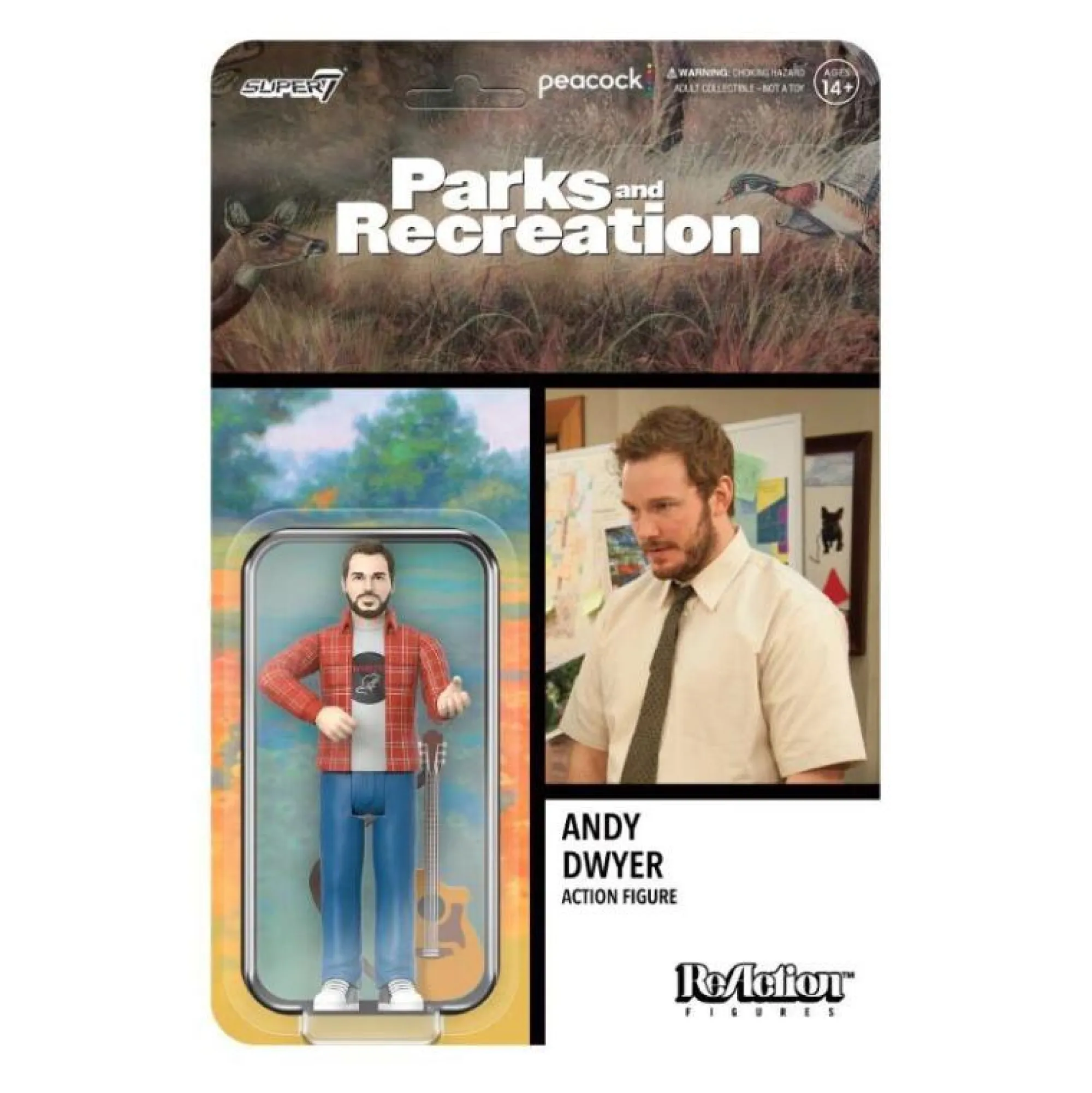 Super7 Reaction | Miscellaneous<Parks and Recreation Wave 2 ReAction Figure - Andy Dwyer Mouserat