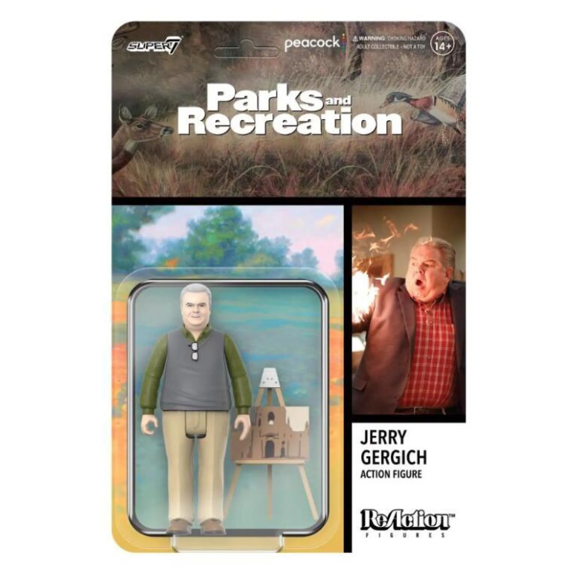 Super7 Reaction | Miscellaneous<Parks and Recreation Wave 2 ReAction Figure - Jerry Gergich