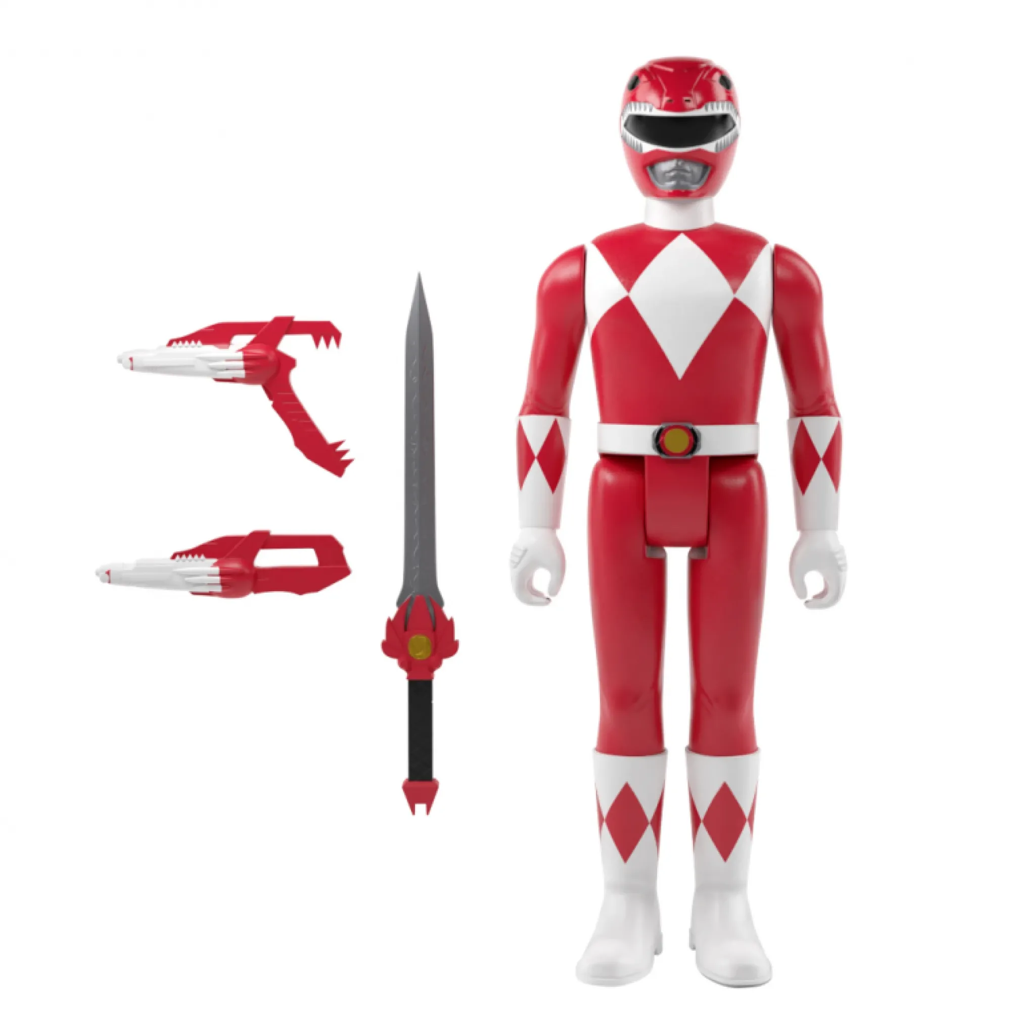 Super7 Reaction | Power Rangers<Power Rangers ReAction Action Figure - Red Ranger