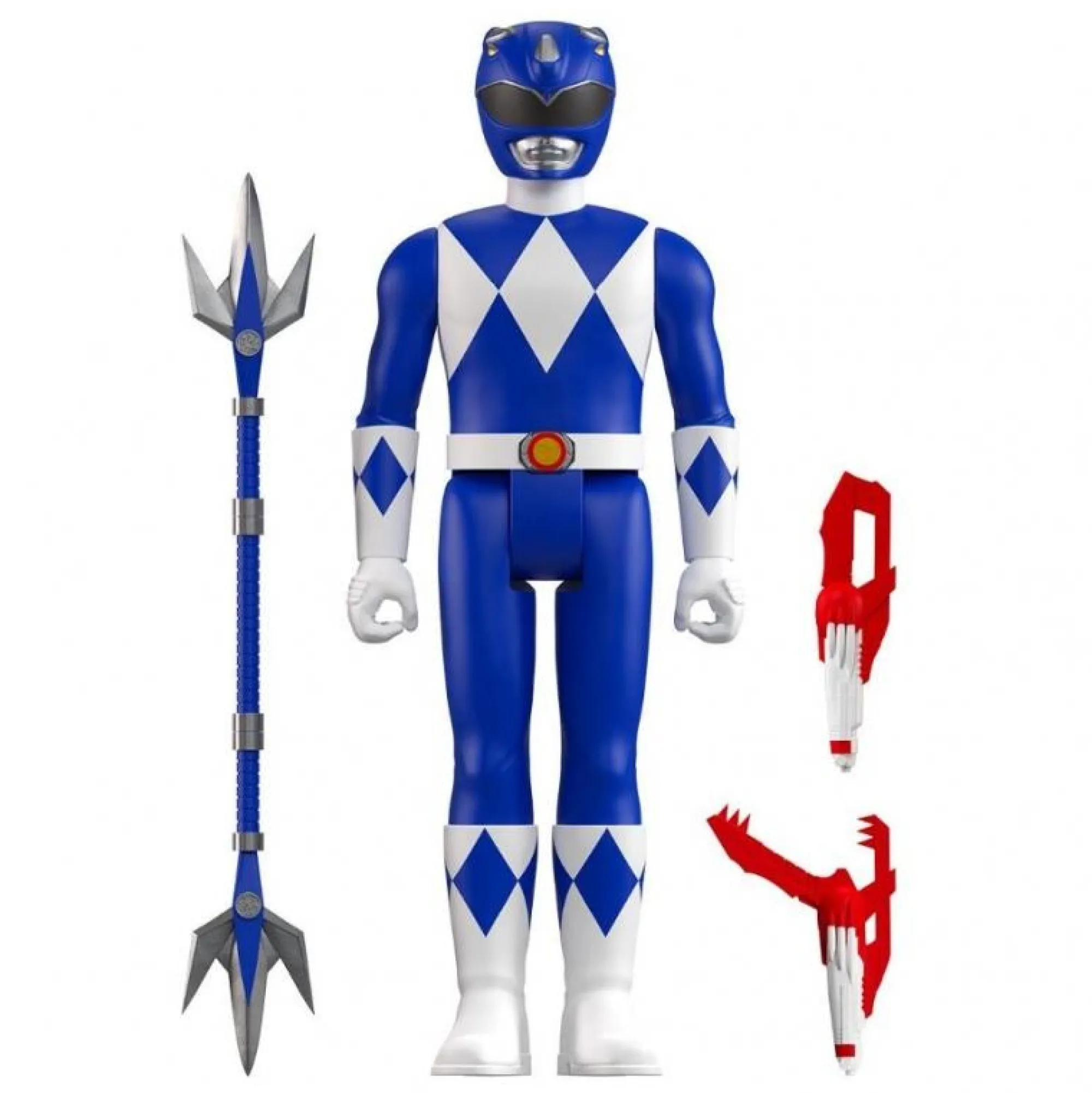 Super7 Reaction | Power Rangers<Power Rangers ReAction Action Figure Wave 3 - Blue Ranger