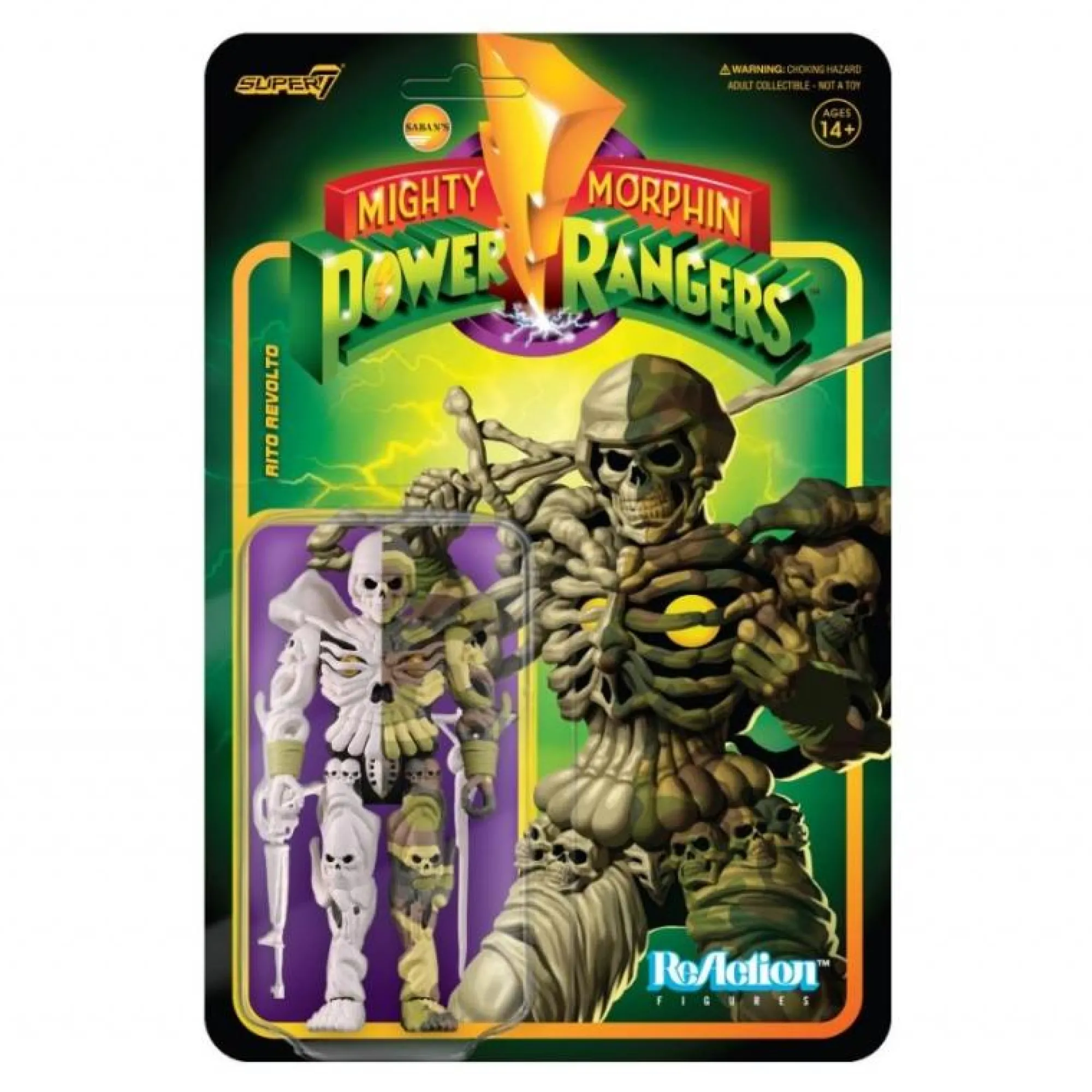 Super7 Reaction | Power Rangers<Power Rangers ReAction Action Figure Wave 3 - Rito Revolto