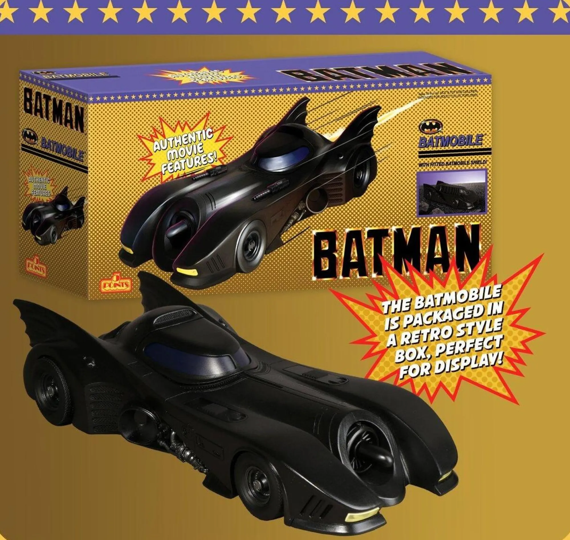 Mezco Toyz Dc Other<*PRE-ORDER DC Batman (1989) 5 Points Deluxe Vehicle - Batmobile