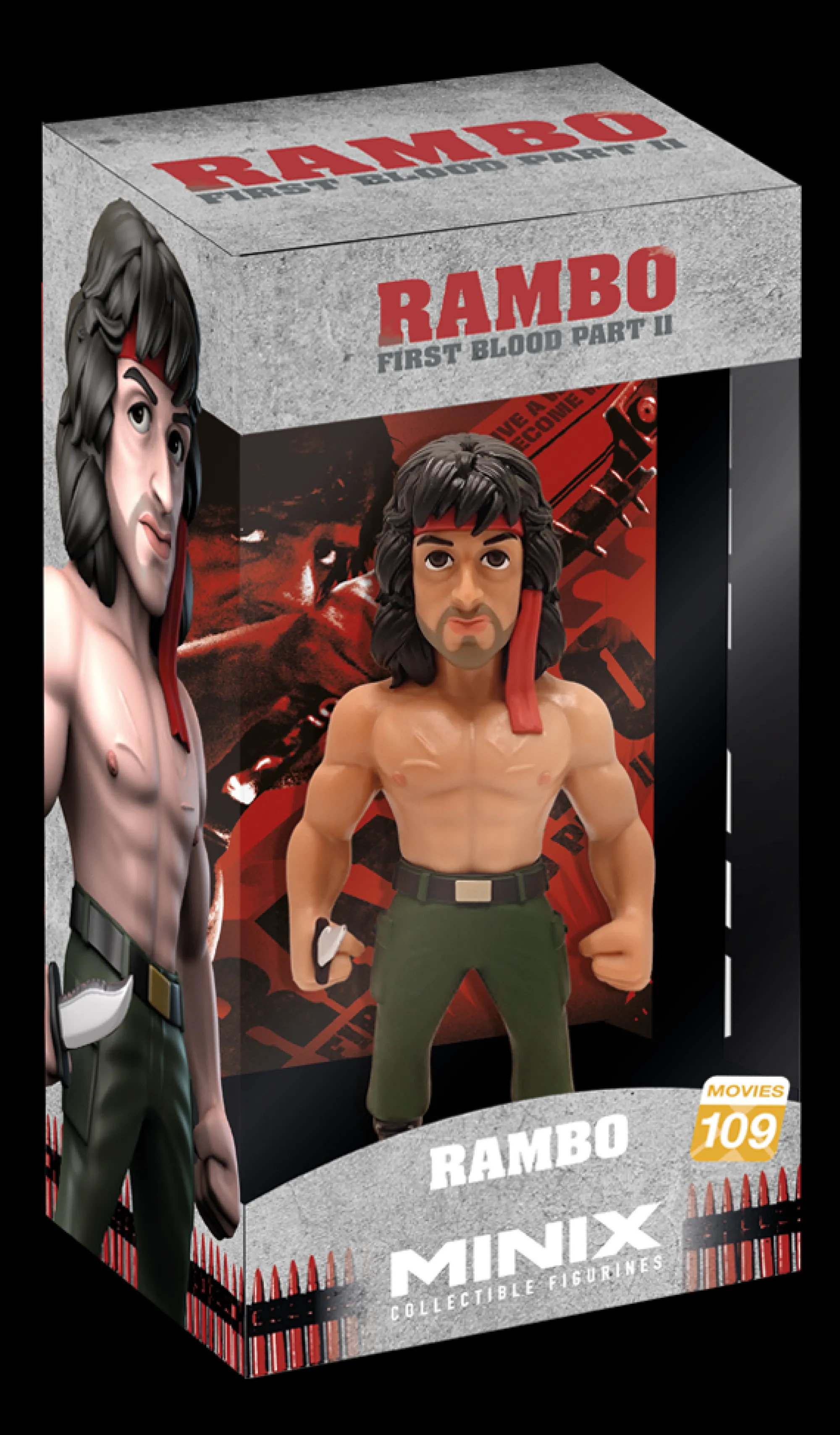 Minix Collectible Figurines Miscellaneous | Minix Collectible Figurines<Rambo Minix 5 Inch Collectible Figurine - Rambo