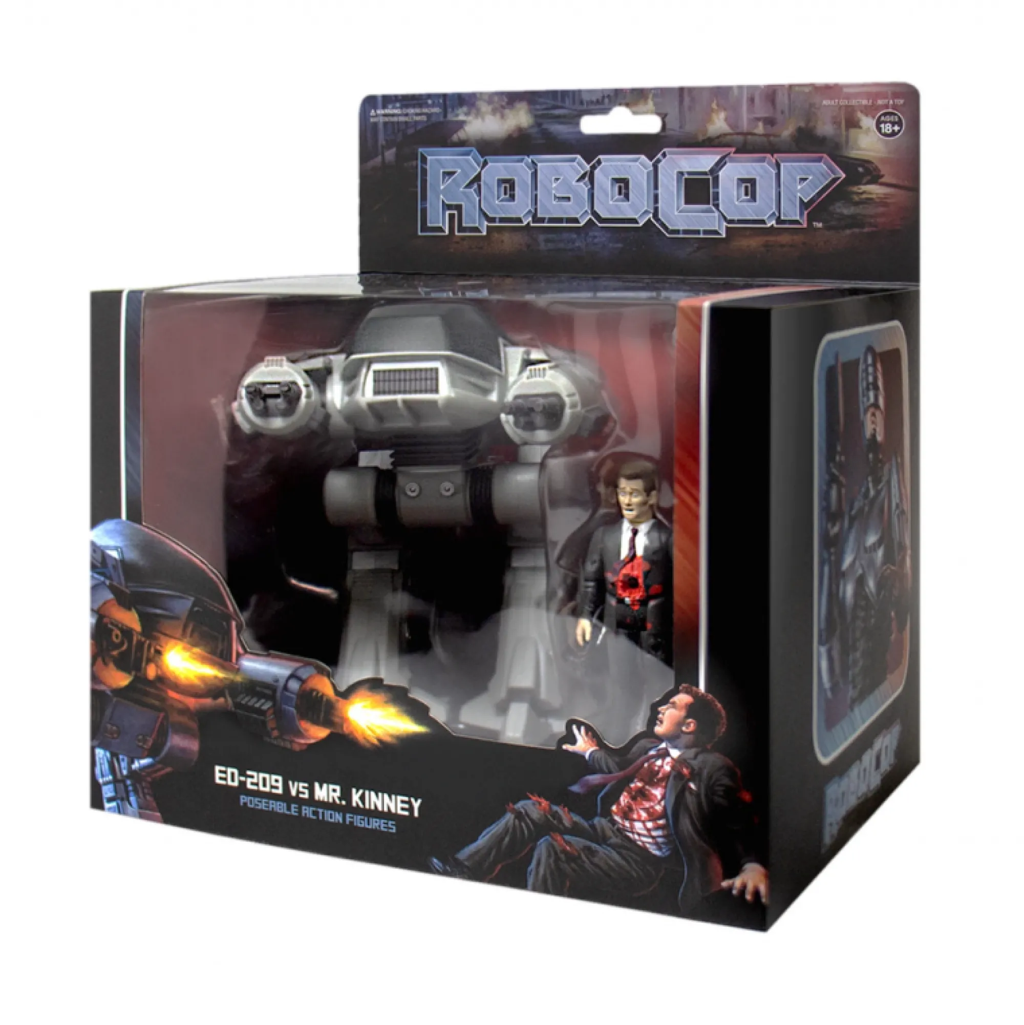 Super7 Reaction | Robocop<Robocop ReAction Action Figure Set - ED-209 & Mr.Kinney