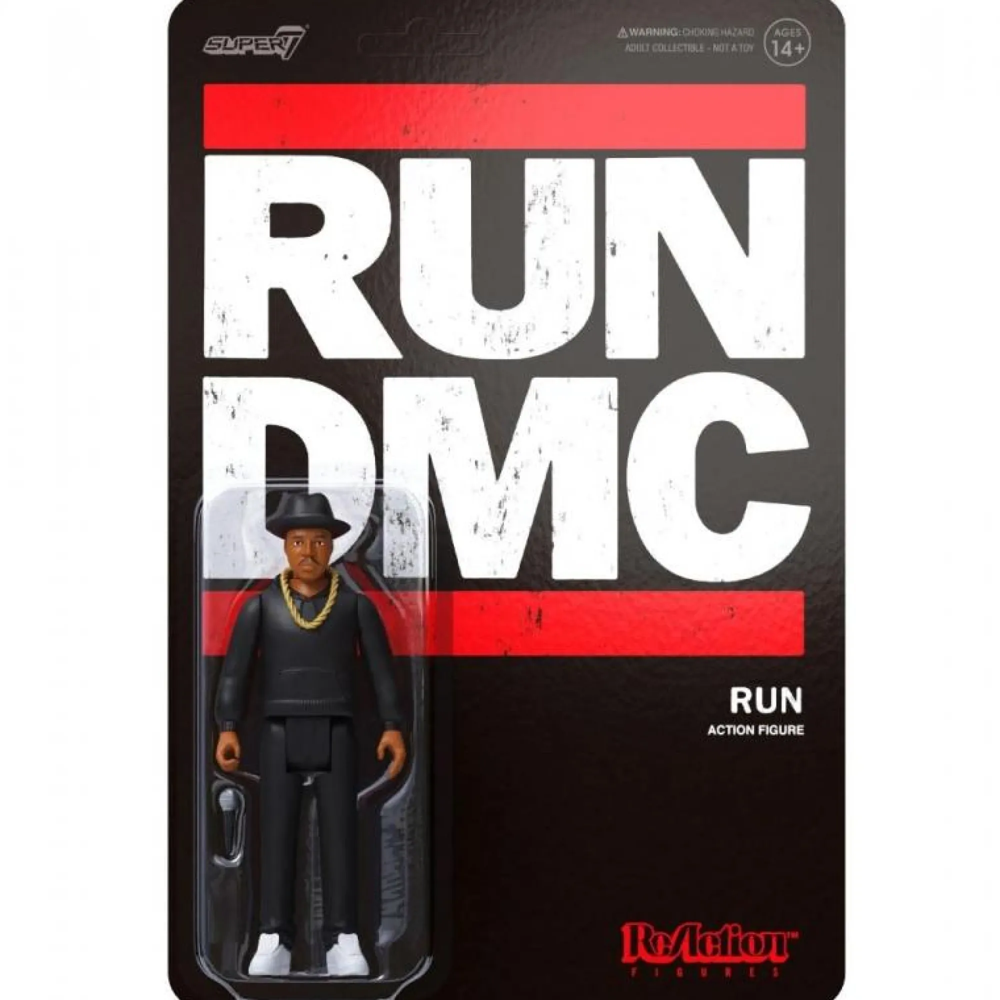 Super7 Reaction | Music<RUN DMC WAVE 2 REACTION ACTION FIGURE - JOSEPH RUN SIMMONS