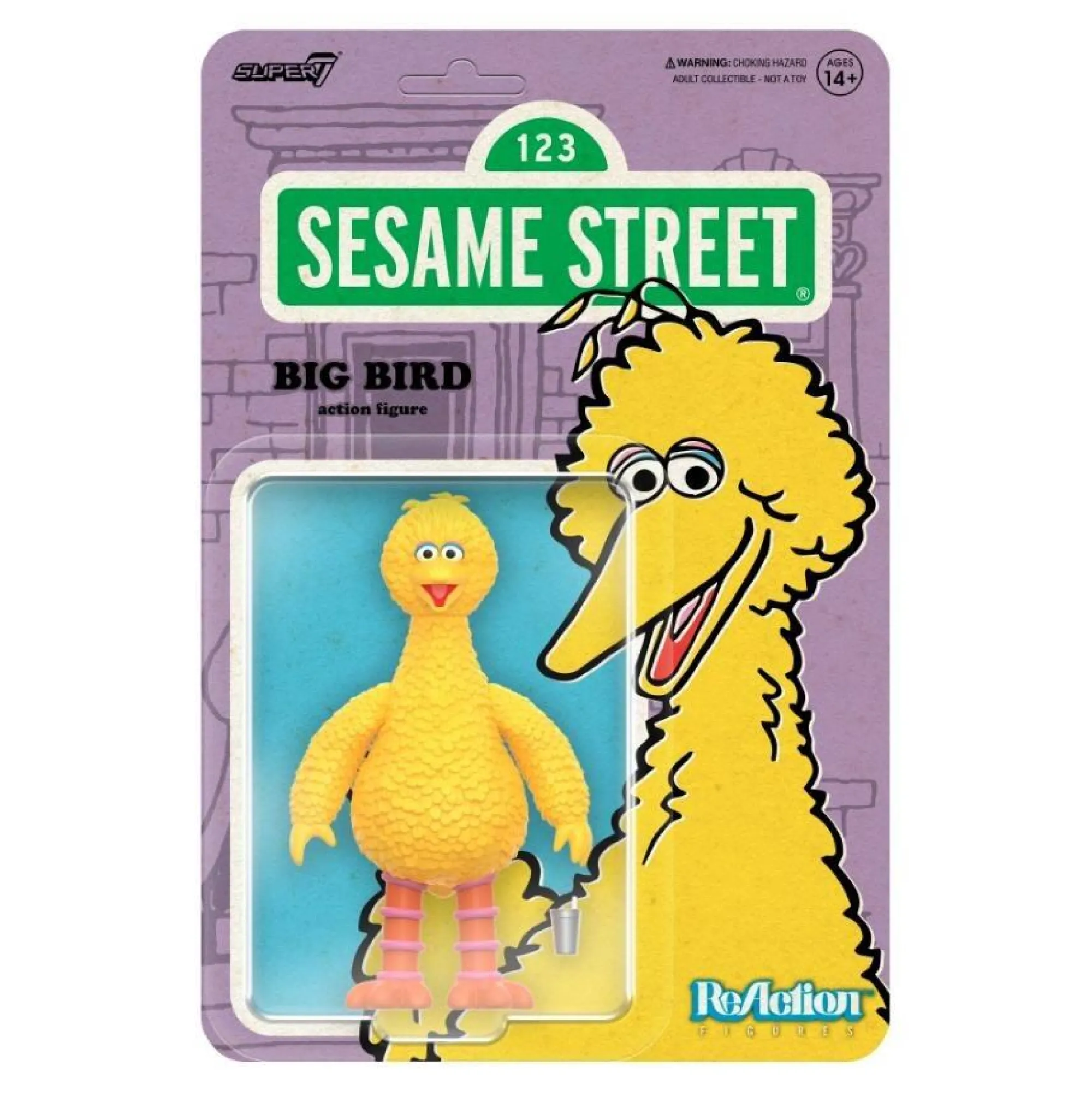 Super7 Reaction | Miscellaneous<Sesame Street ReAction Action Figure Wave 3 - Big Bird