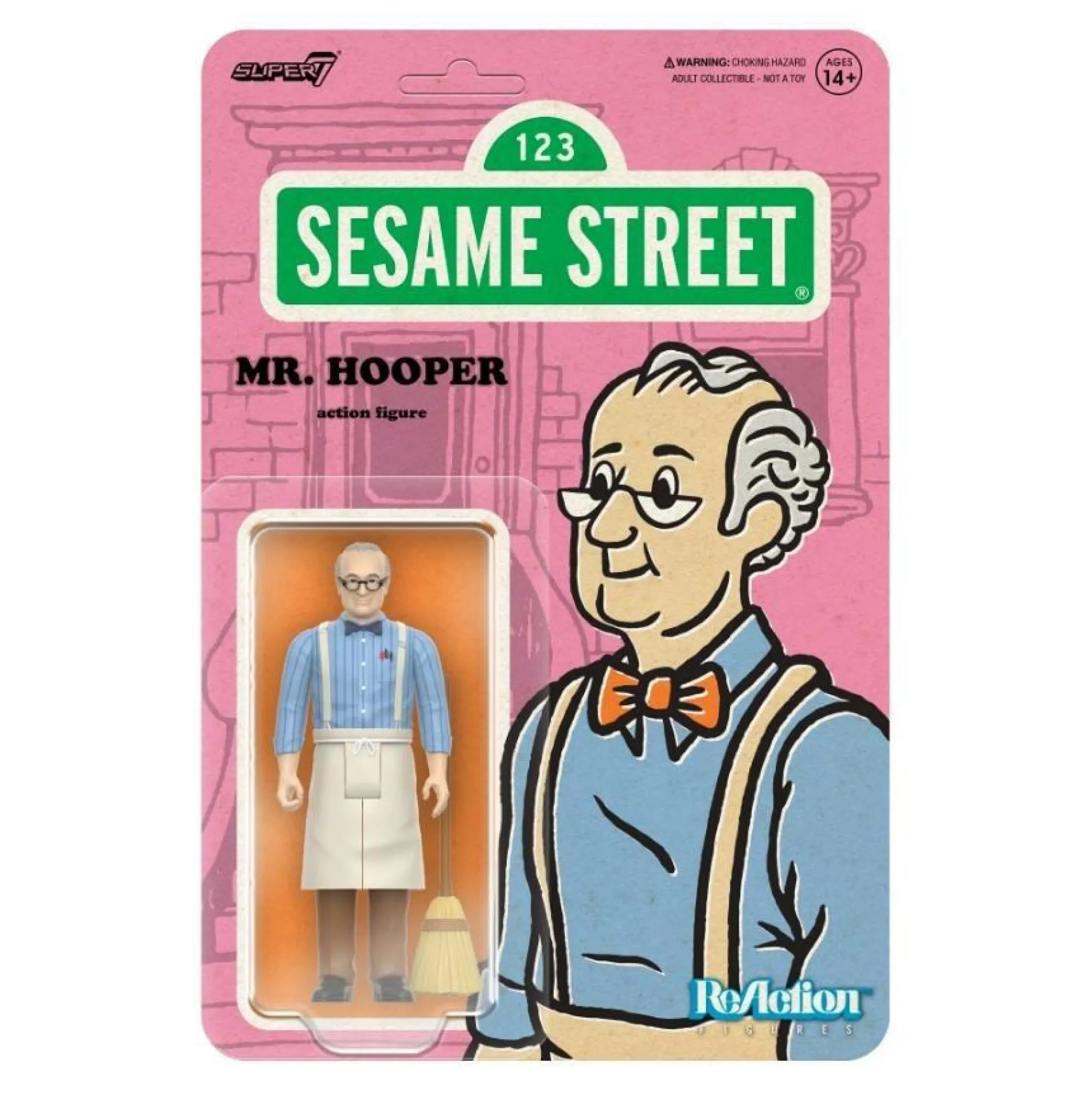 Super7 Reaction | Miscellaneous<Sesame Street ReAction Action Figure Wave 3 - Mr. Hooper