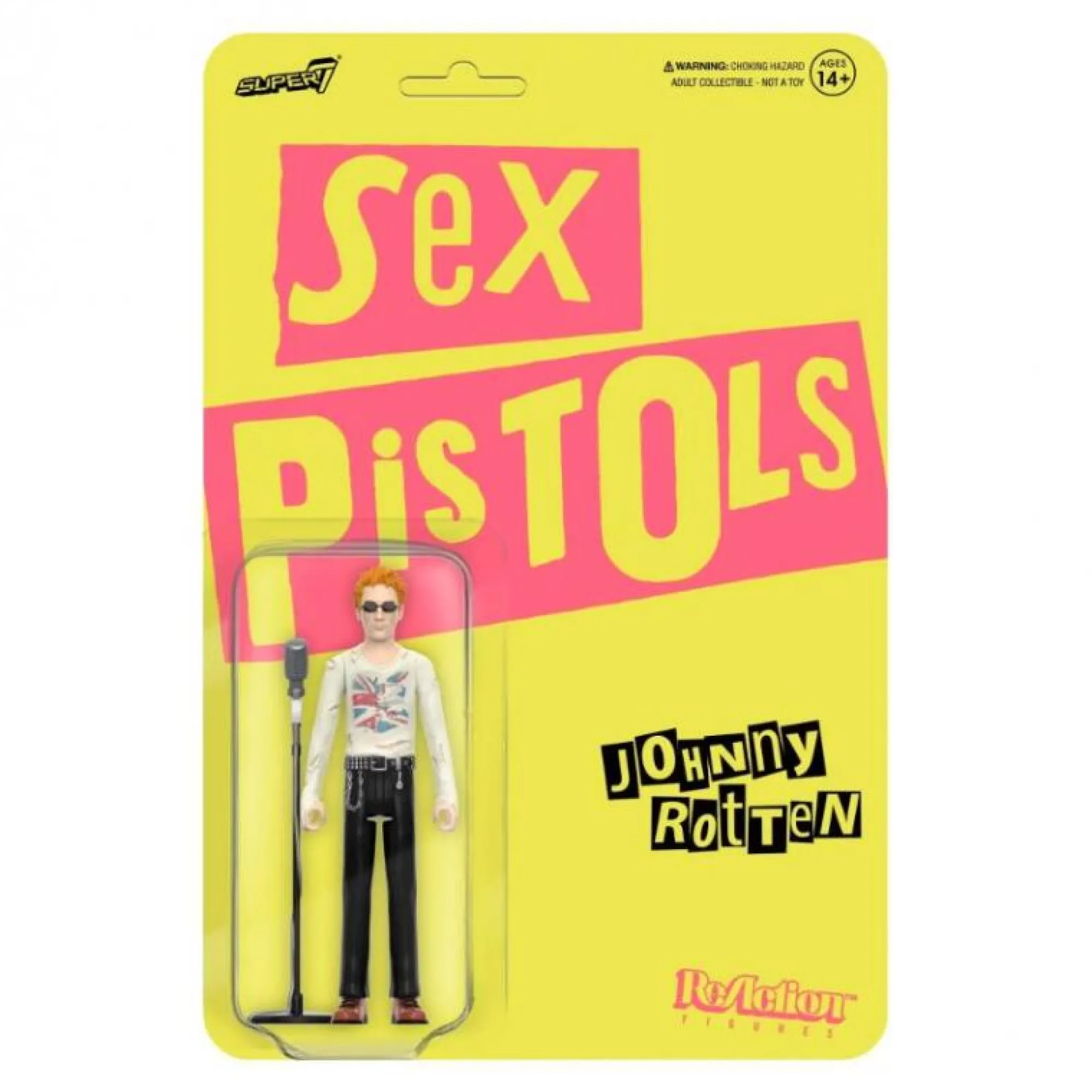 Super7 Reaction | Music<Sex Pistols ReAction Action Figure - Johnny Rotten