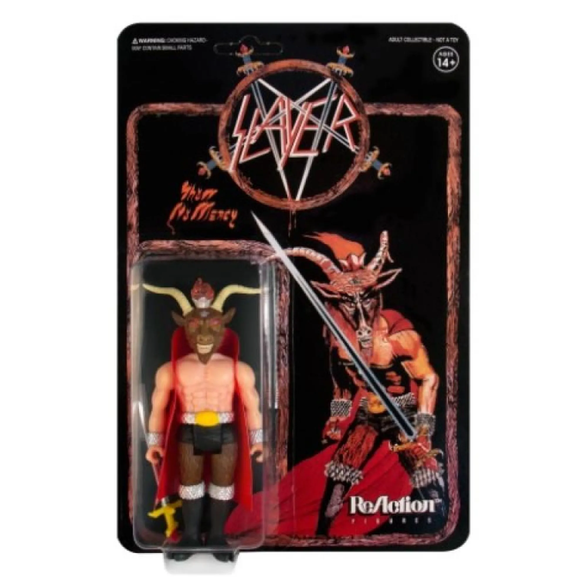 Super7 Reaction | Music<SLAYER REACTION FIGURE - MINOTAUR  (Damaged Card)